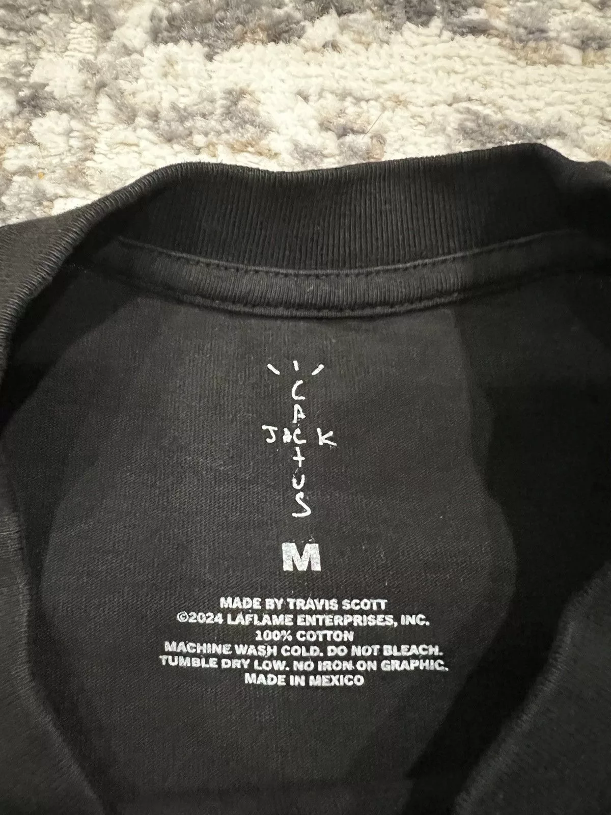 Travis Scott Short Sleeve T Shirts Travis Scott Free the Rage 2 Tee Black
