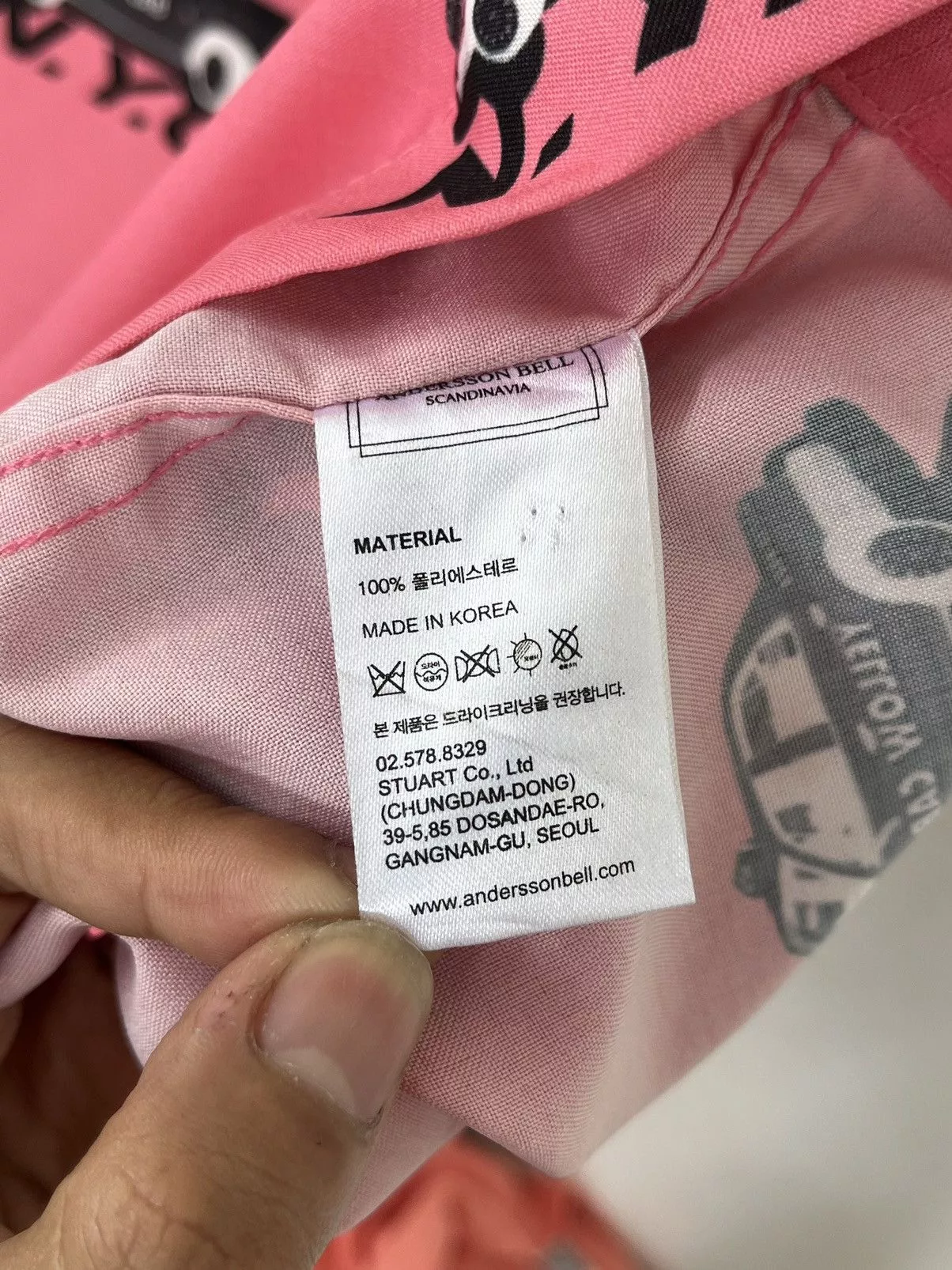 Andersson Bell Shirts Button Ups ANDERSSON BELL Scandinavia Shirts Yellow Cab N.Y.C Pink