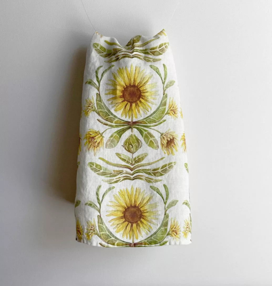 Sunflower Organic Linen Towel