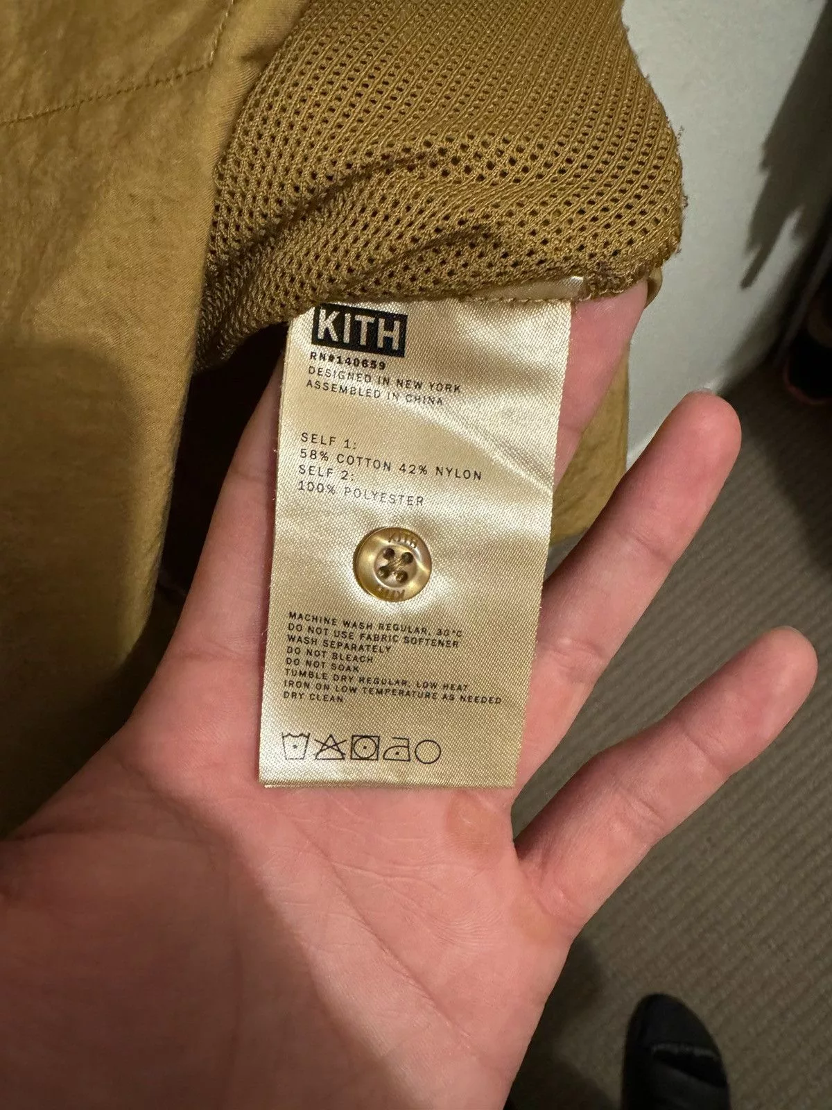 Kith Shirts Button Ups Kith Malta Henley Shirt Gold