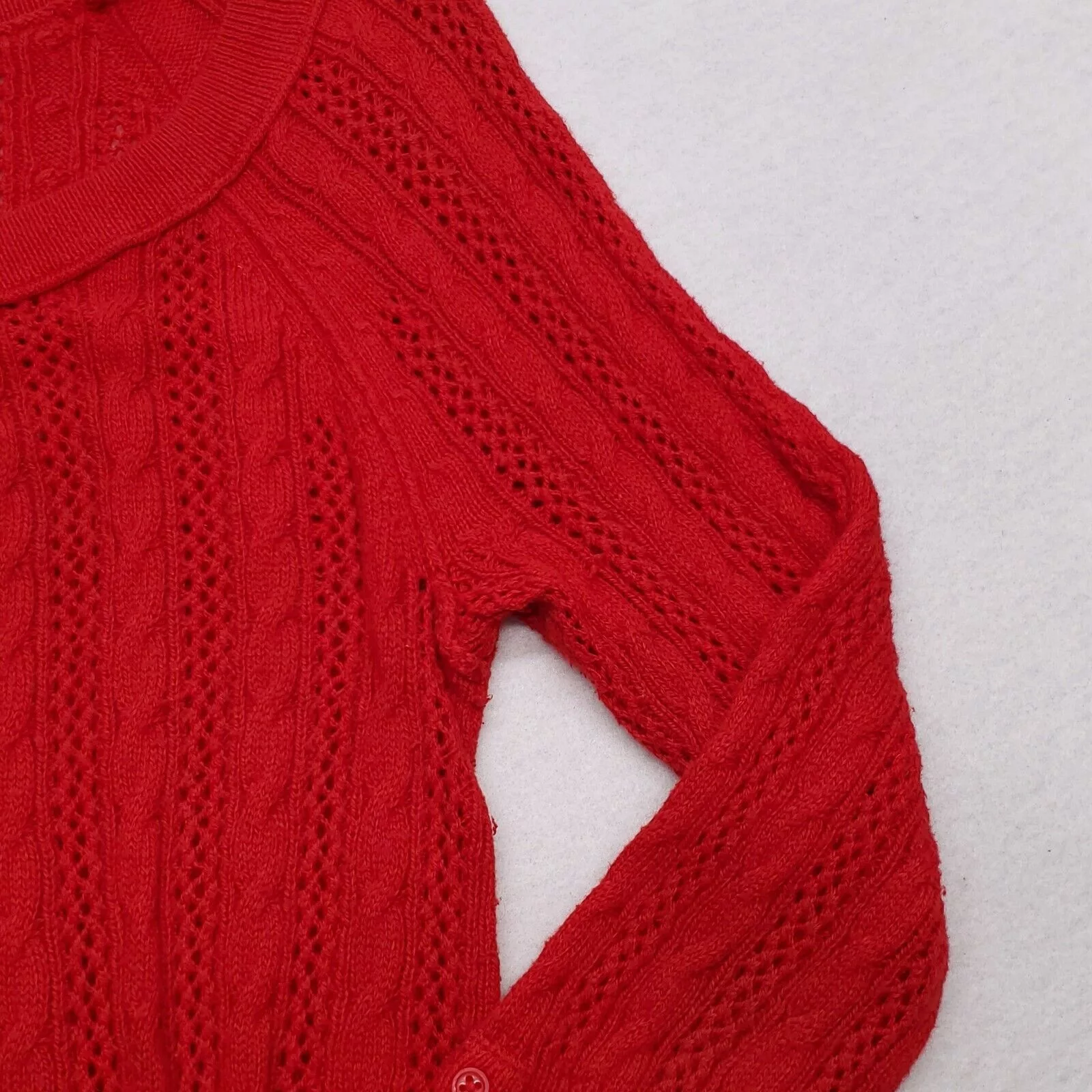 American Eagle Outfitters Vests American Eagle Outfitters American Eagle Pullover Cotton Sweater Womens Size S Red