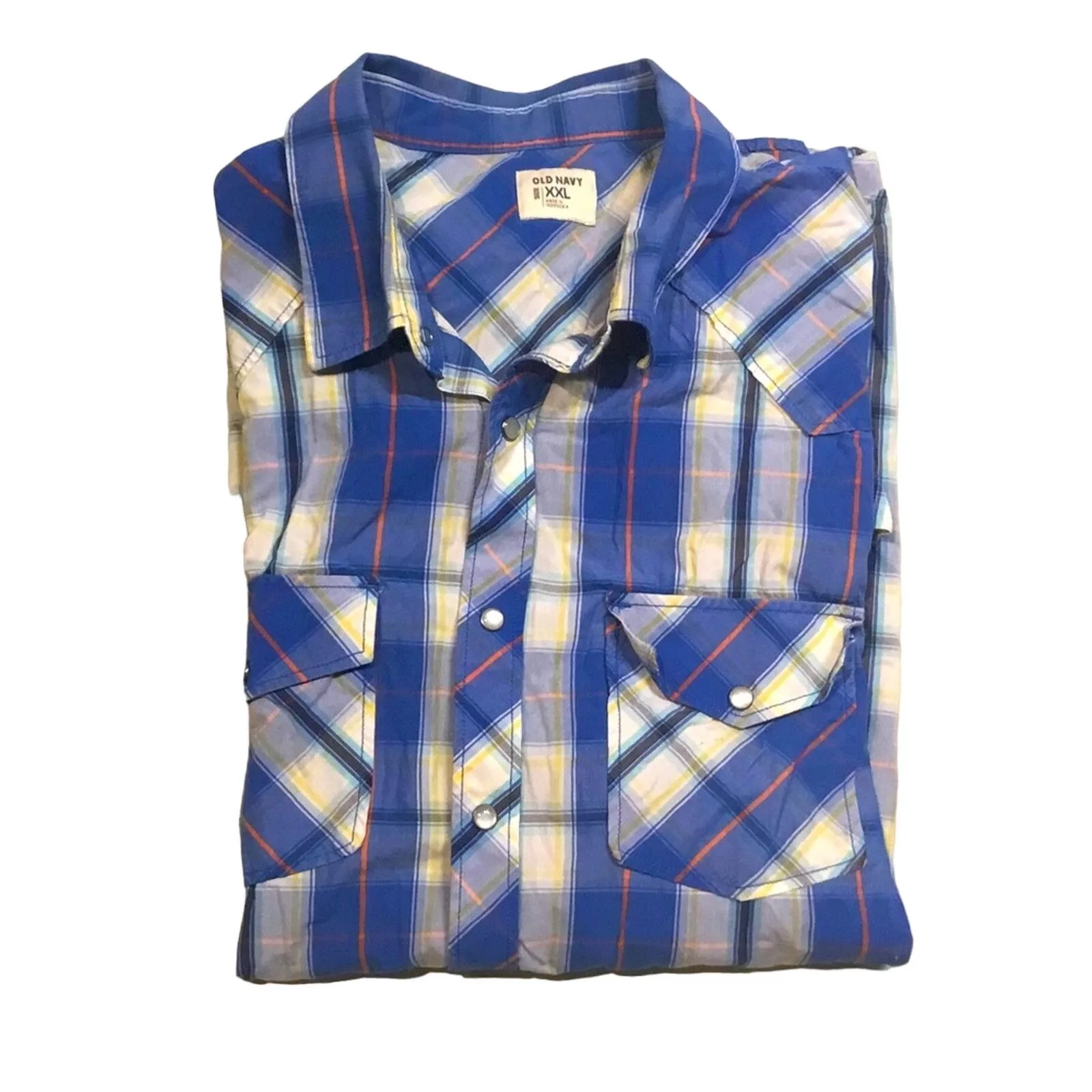 Old Navy Shirts Button Ups Old Navy Plaid Button Down Blue