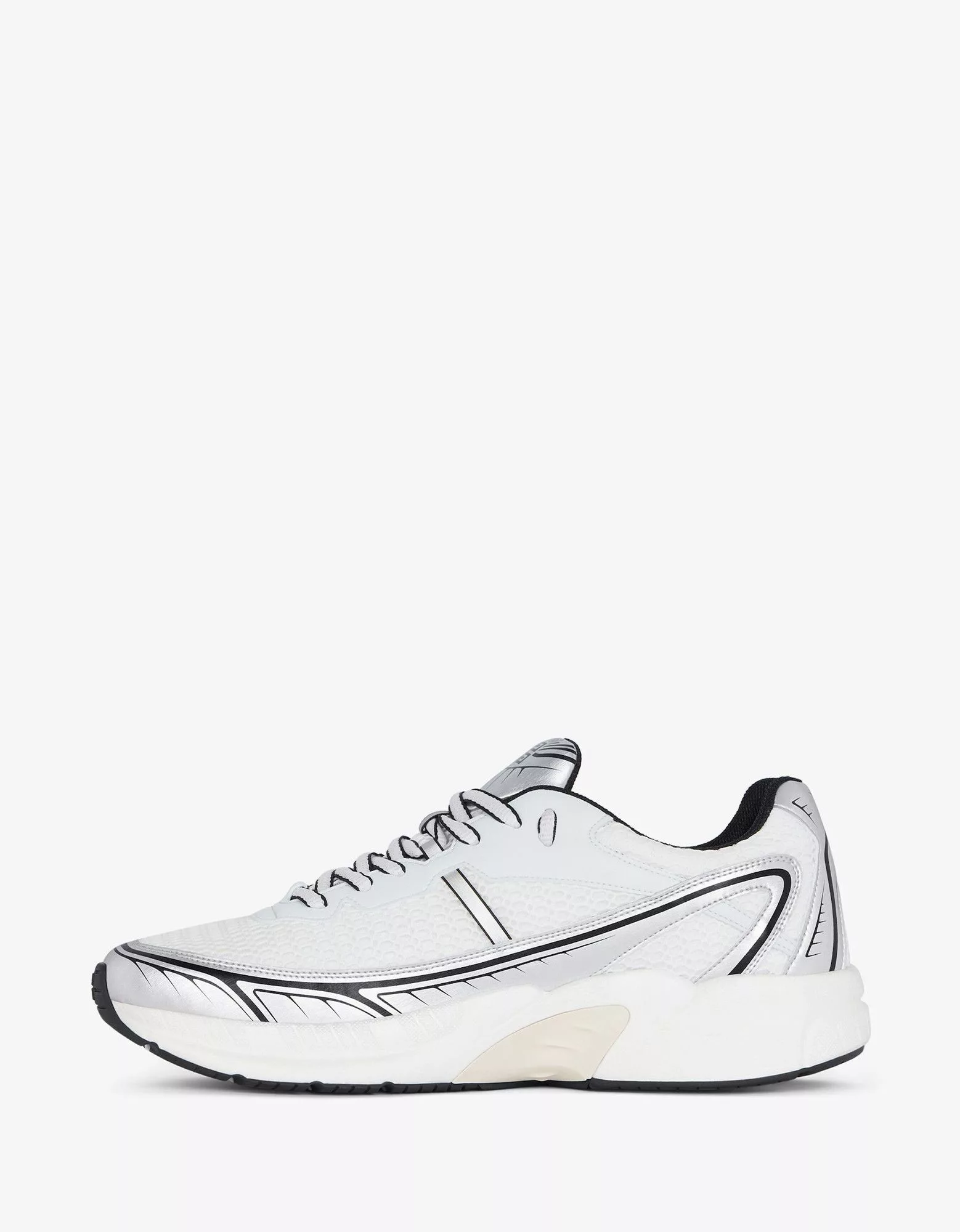 Givenchy Low Top Sneakers Givenchy White and Silver NFNTY-52 Runners