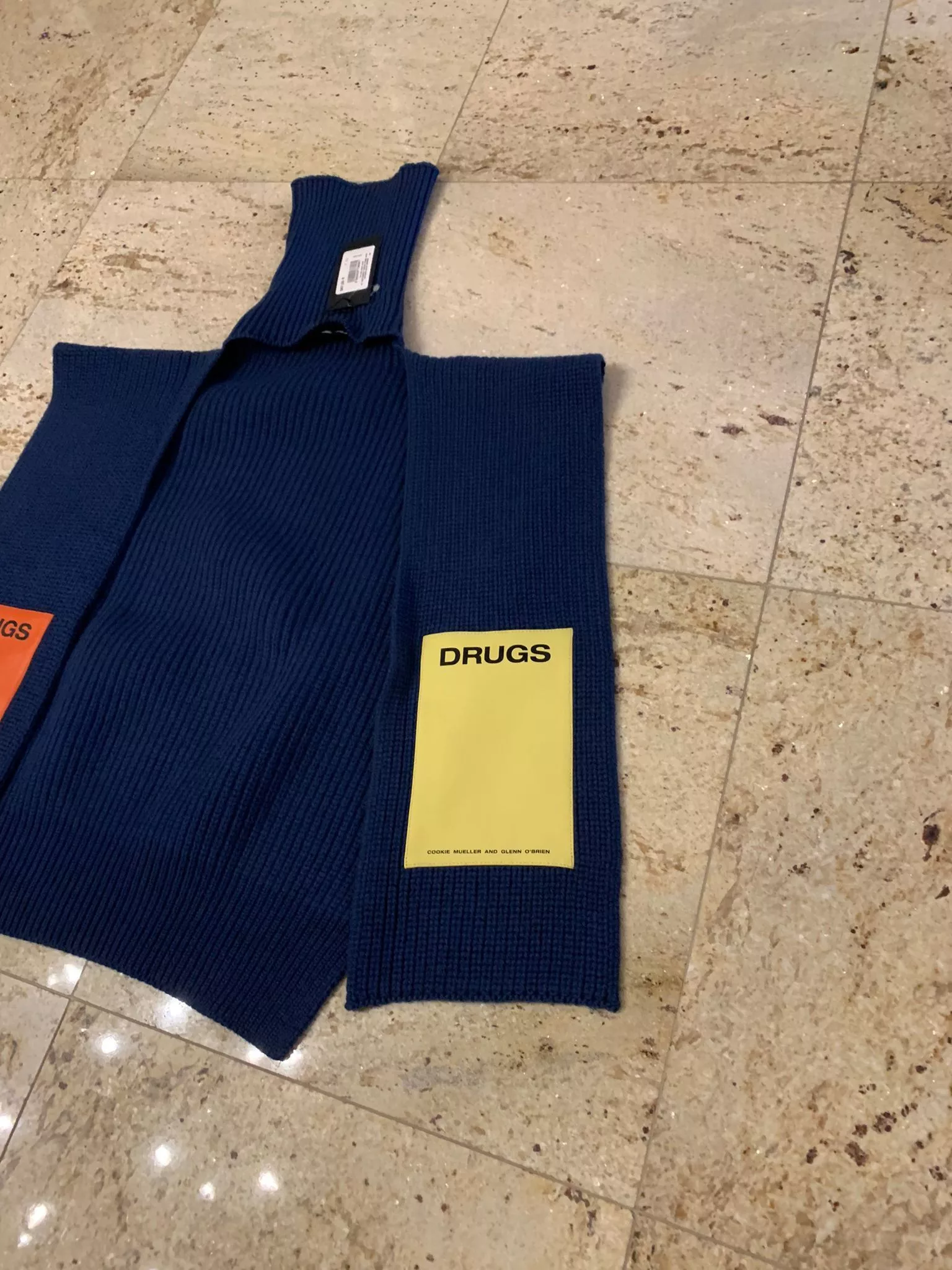 Raf Simons Periodicals Raf Simons TO Turtleneck Single Panel With Patches Blue