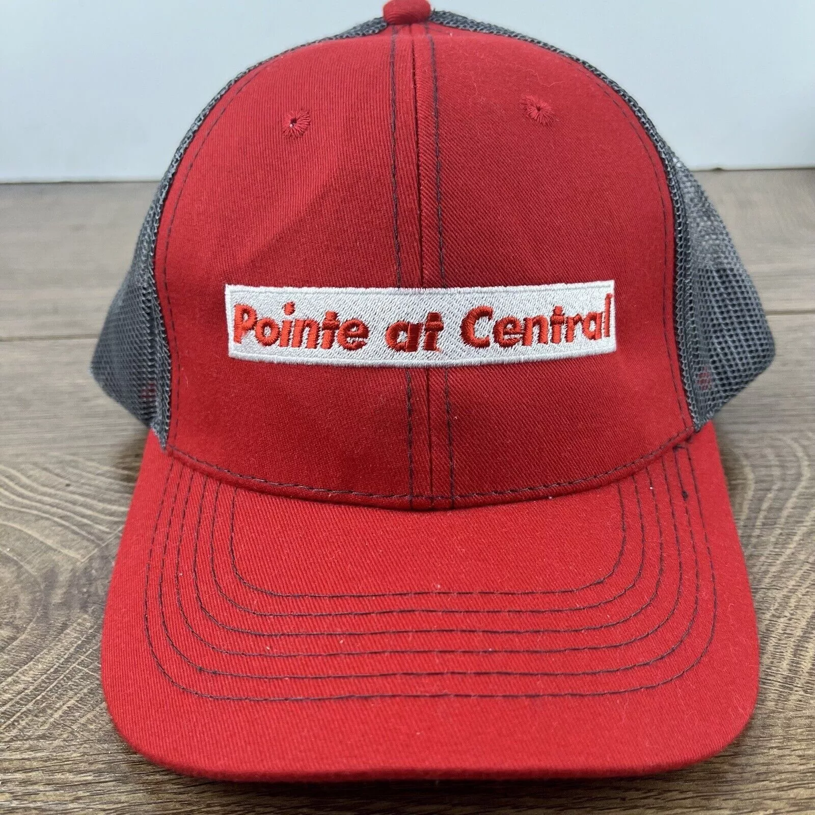 Other Hats Other Pointe at Central Hat Adjustable Hat Red Hat Adult Fit Red H