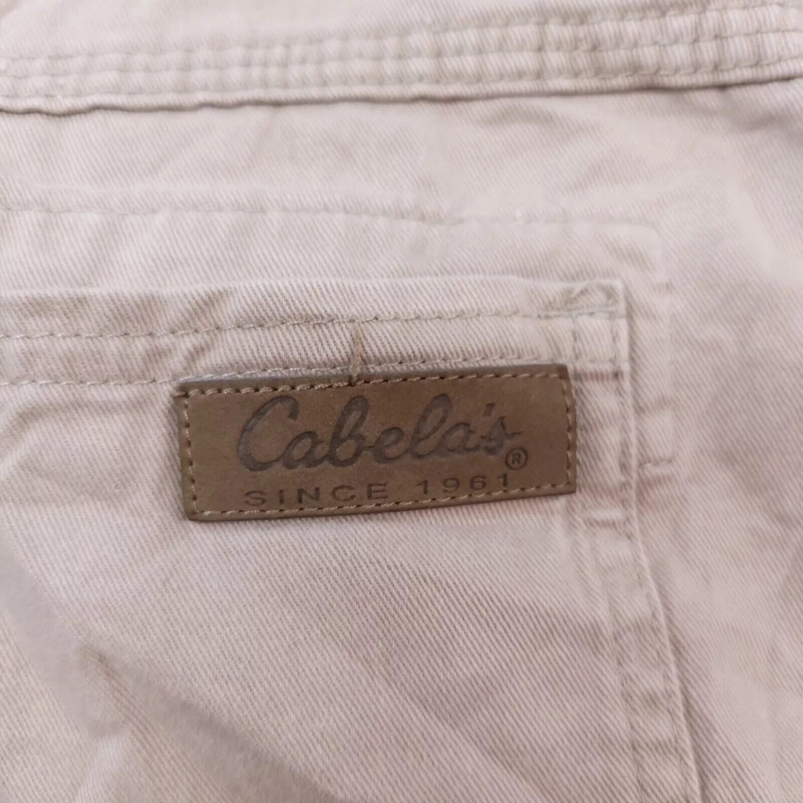 Cabelas Pants Cabelas Medium Wash Button Chino Pants Mens Size 33/34 Beige Brown