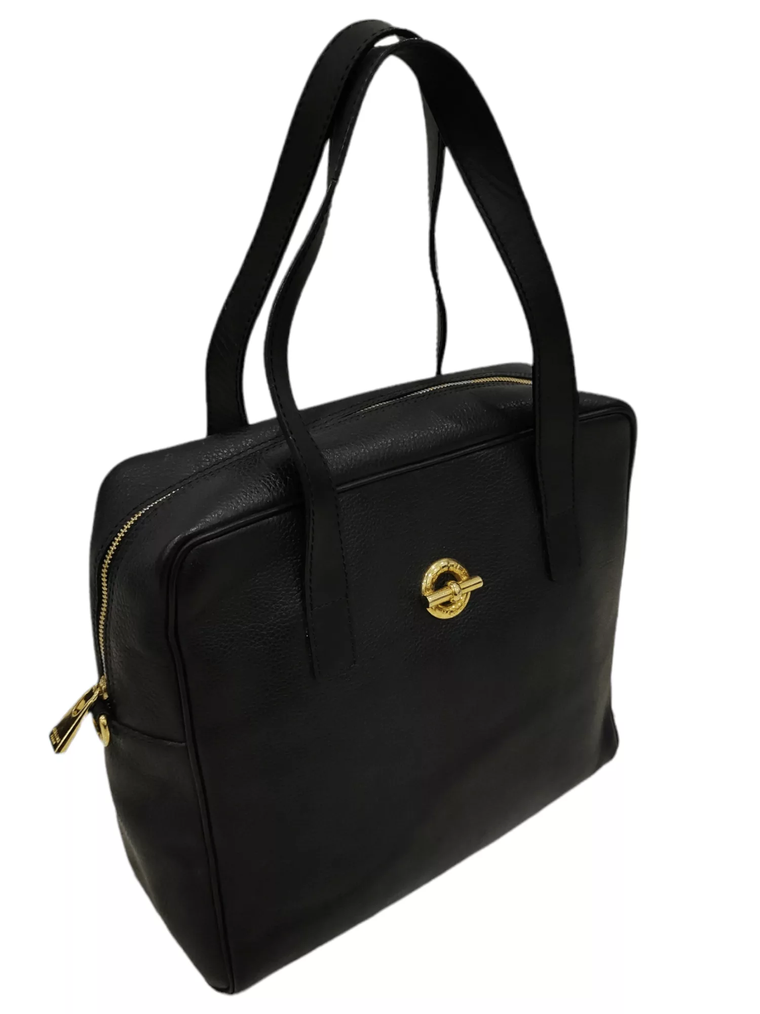 Celine Handle Bags Celine × Designer × Vintage CELINE PARIS Leather Bag Black