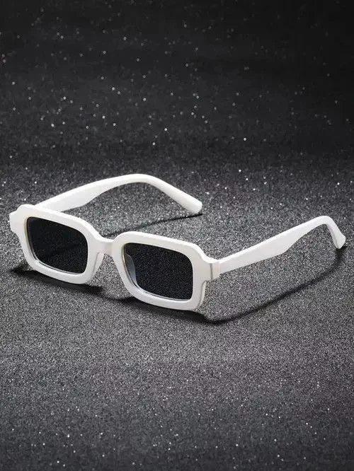 Vintage Glasses Vintage Old Grunge Kurt Cobain Style Sunglasses Square Frame Fashion White