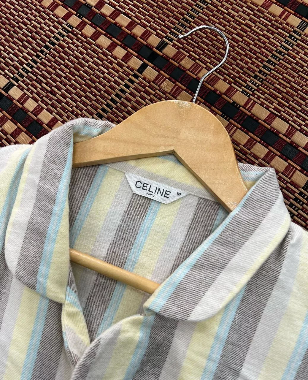 Celine Shirts Button Ups Celine Button Up Pyjamas Shirt Yellow