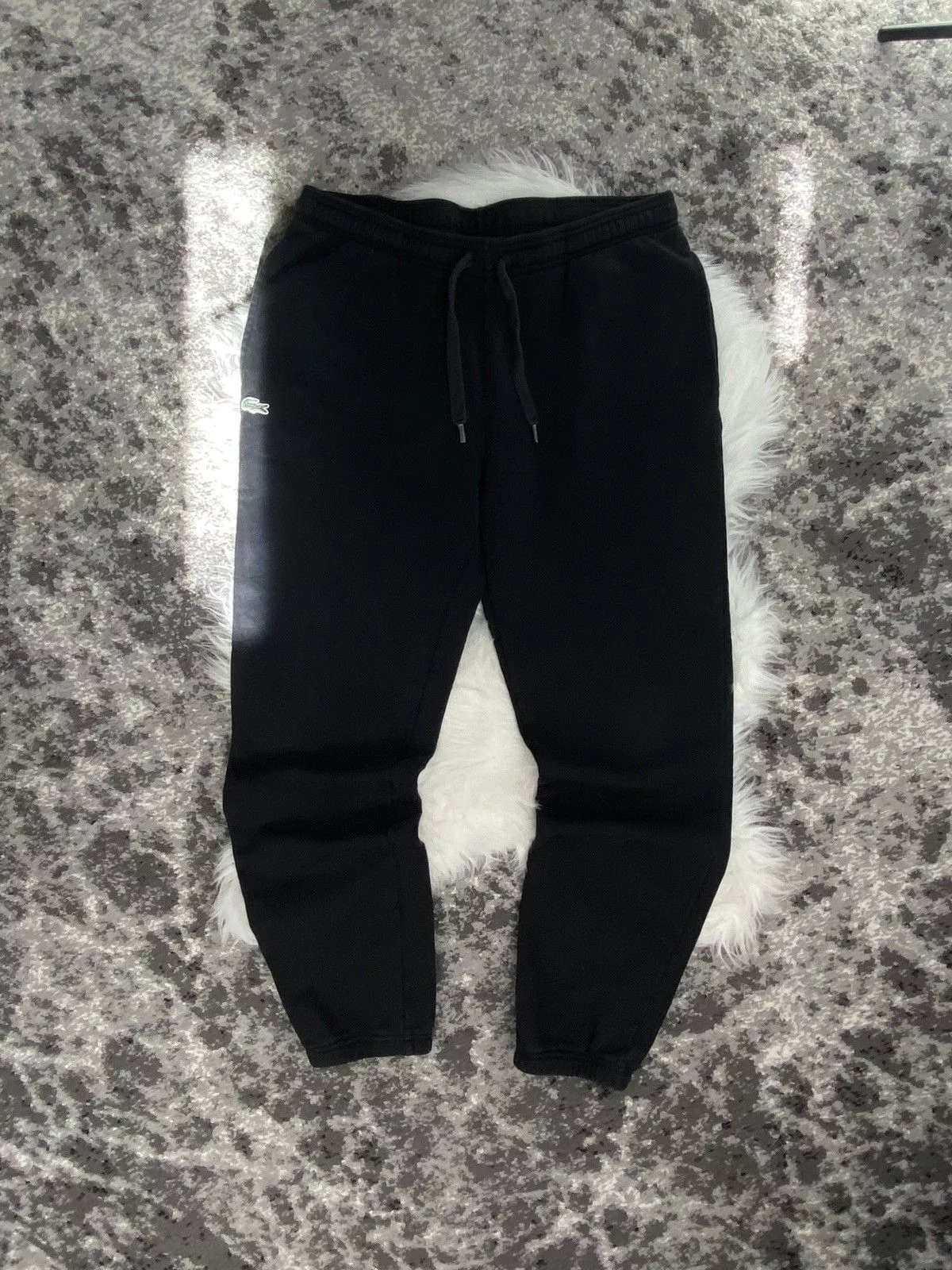 Lacoste Sweatpants Joggers Lacoste × Vintage Lacoste Sport Sweatpants Size XL Black Streetwear
