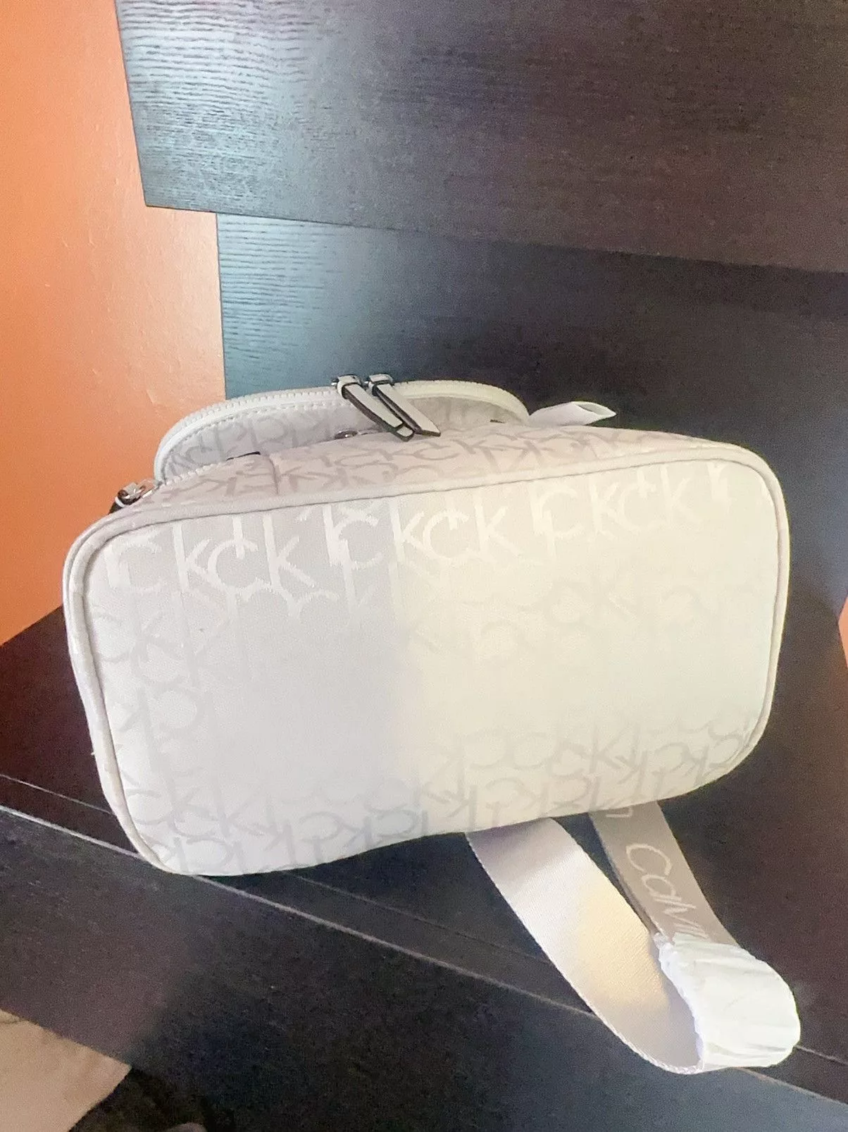 Calvin Klein Backpacks $178 Calvin Klein Shine Convertible Zip-round Beige