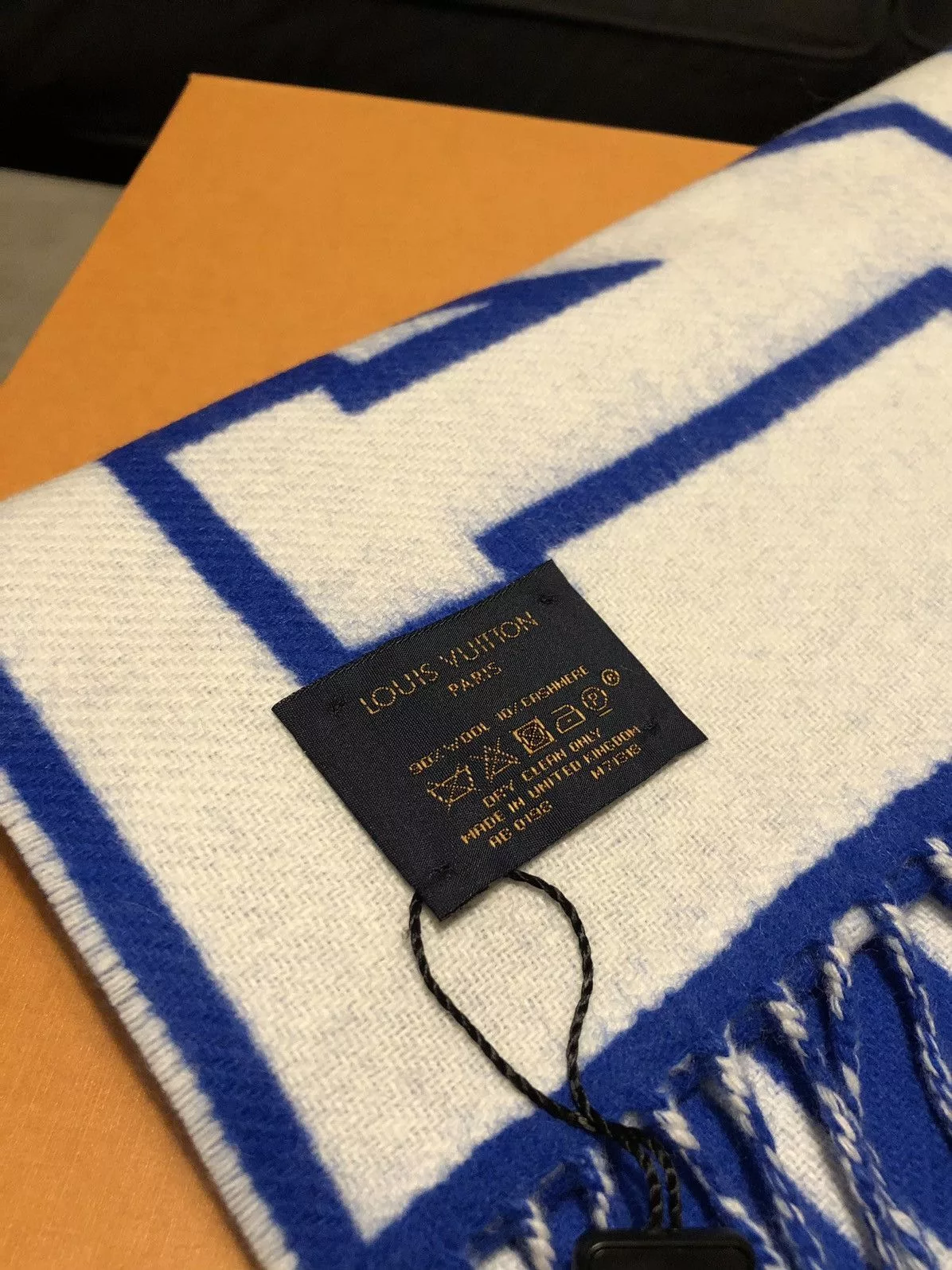 Louis Vuitton Gloves Scarves Louis Vuitton Logo Scarf BNWT Blue