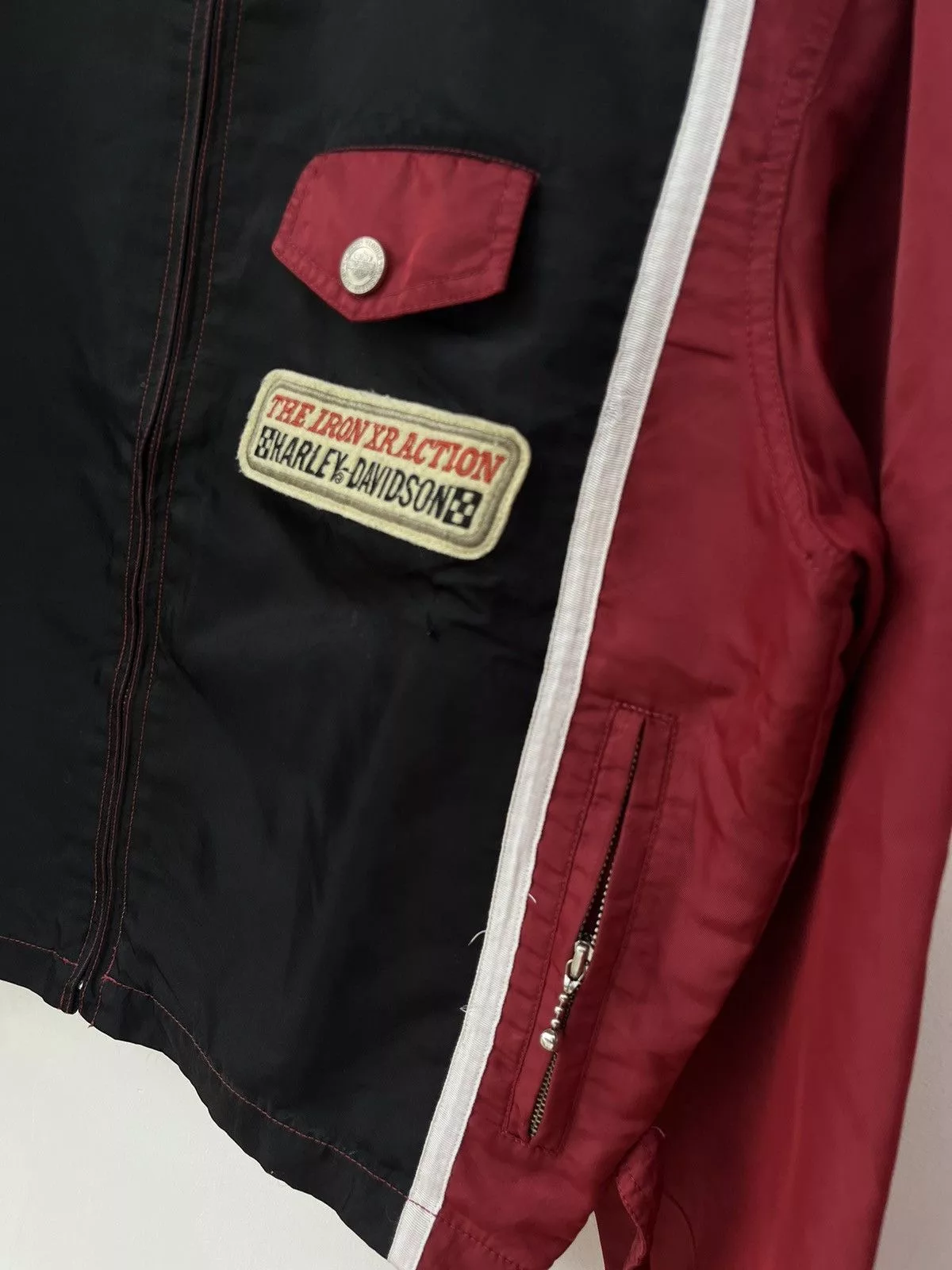 Harley Davidson Light Jackets Harley Davidson × Vintage Harley Davidson ‘IRON HUMS WHEN ITS HAPPY’ Rider Jacket Multi