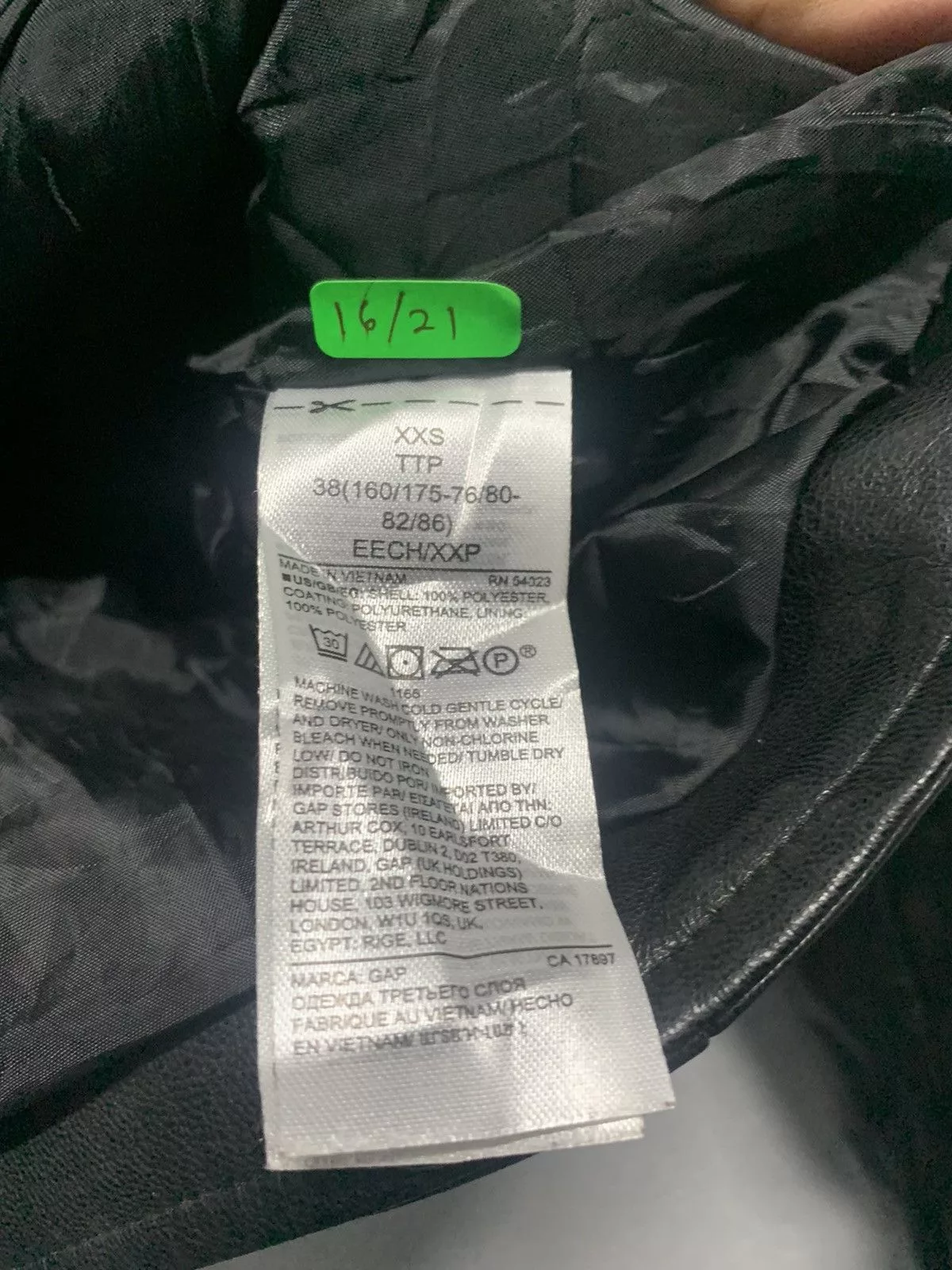 Gap Leather Jackets Gap Leather Jacket Black Avant-Garde