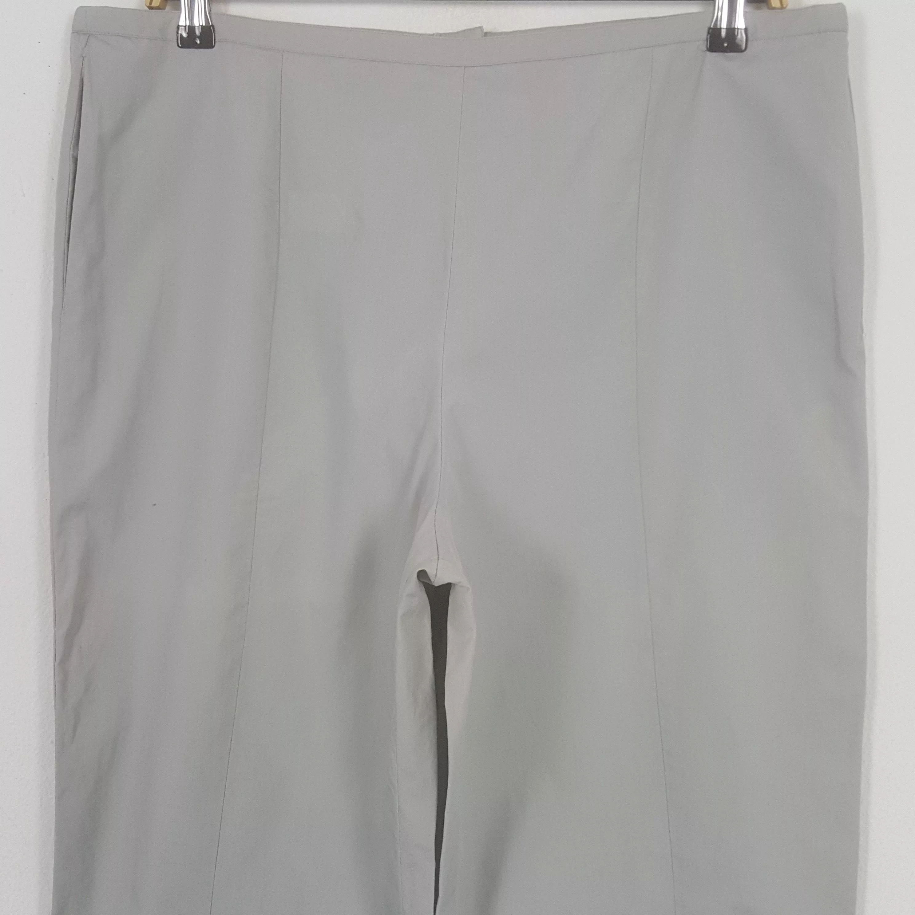 Chanel Casual Pants Vintage Chanel Button Pants Gray Luxury