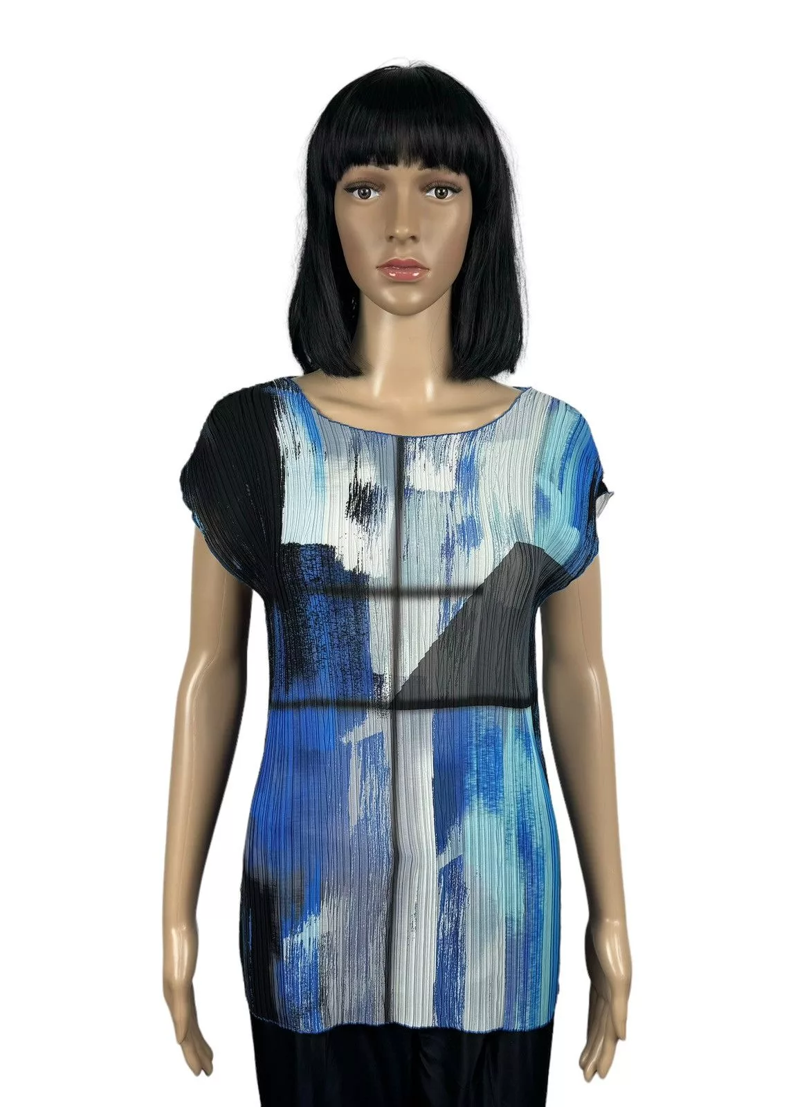 Escada Tank Tops Escada Pleated Tank Top Printed size 42 Multi