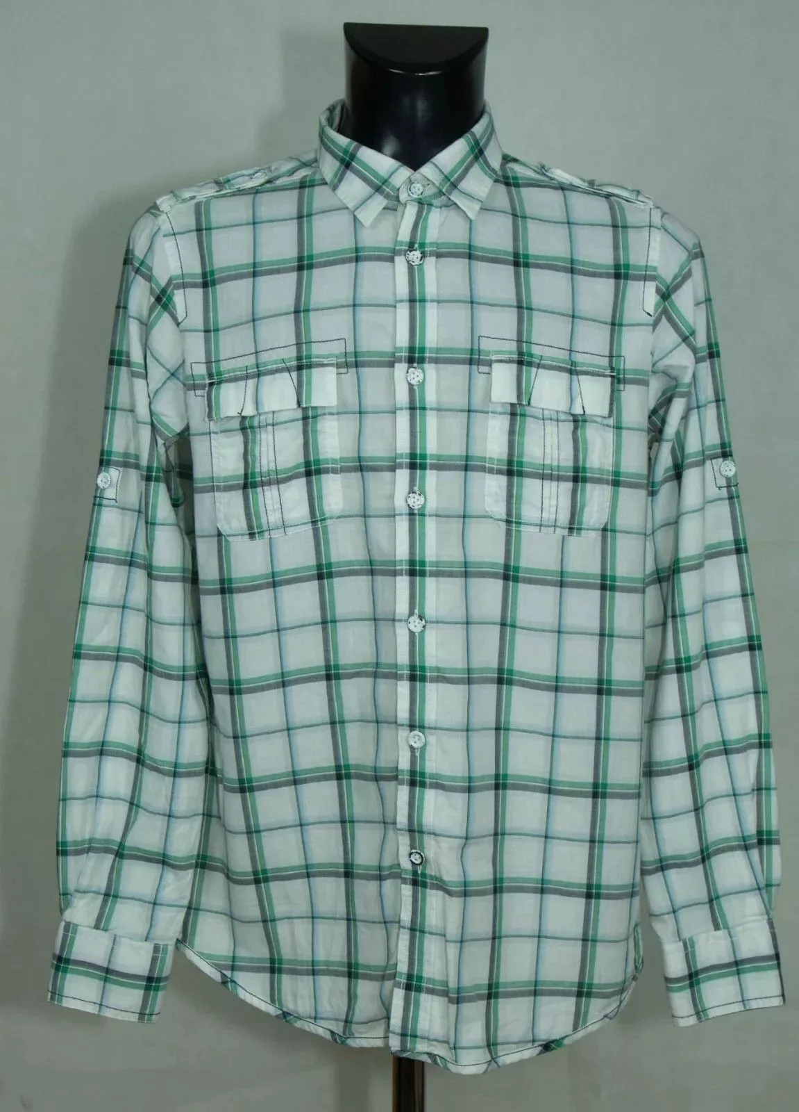Ben Sherman Shirts Button Ups BEN SHERMAN SHIRT LONG SLEEVE COTON SIZE L VGC Green