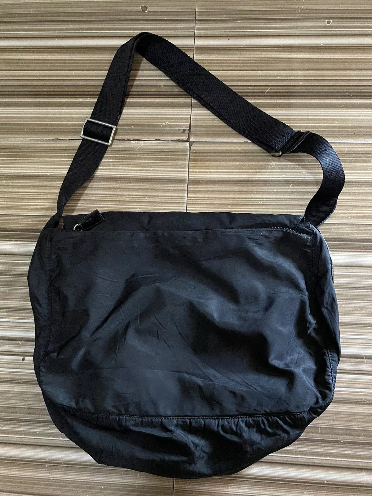 Prada Bags Luggage PRADA MESSENGER SLING BAG Black