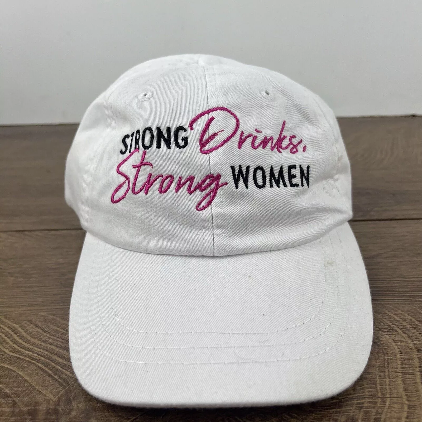 Other Hats Other Strong Drinks Strong Women Hat White Hat Adjustable White Ad