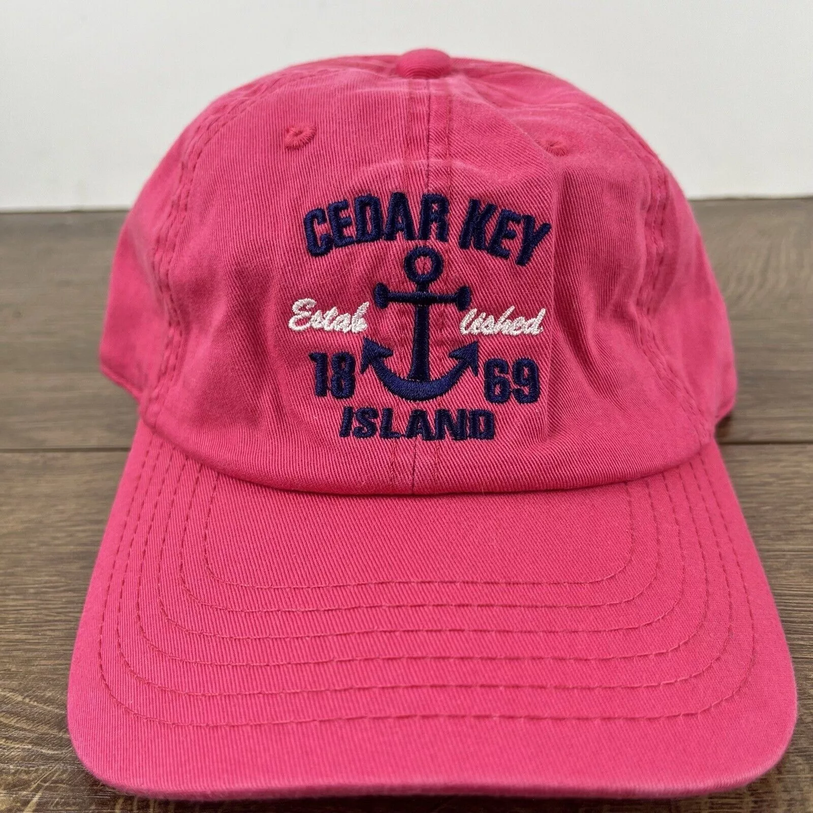 Other Hats Other Cedar Key Island Hat Cedar Key Island Pink Cap Adjustable Pi