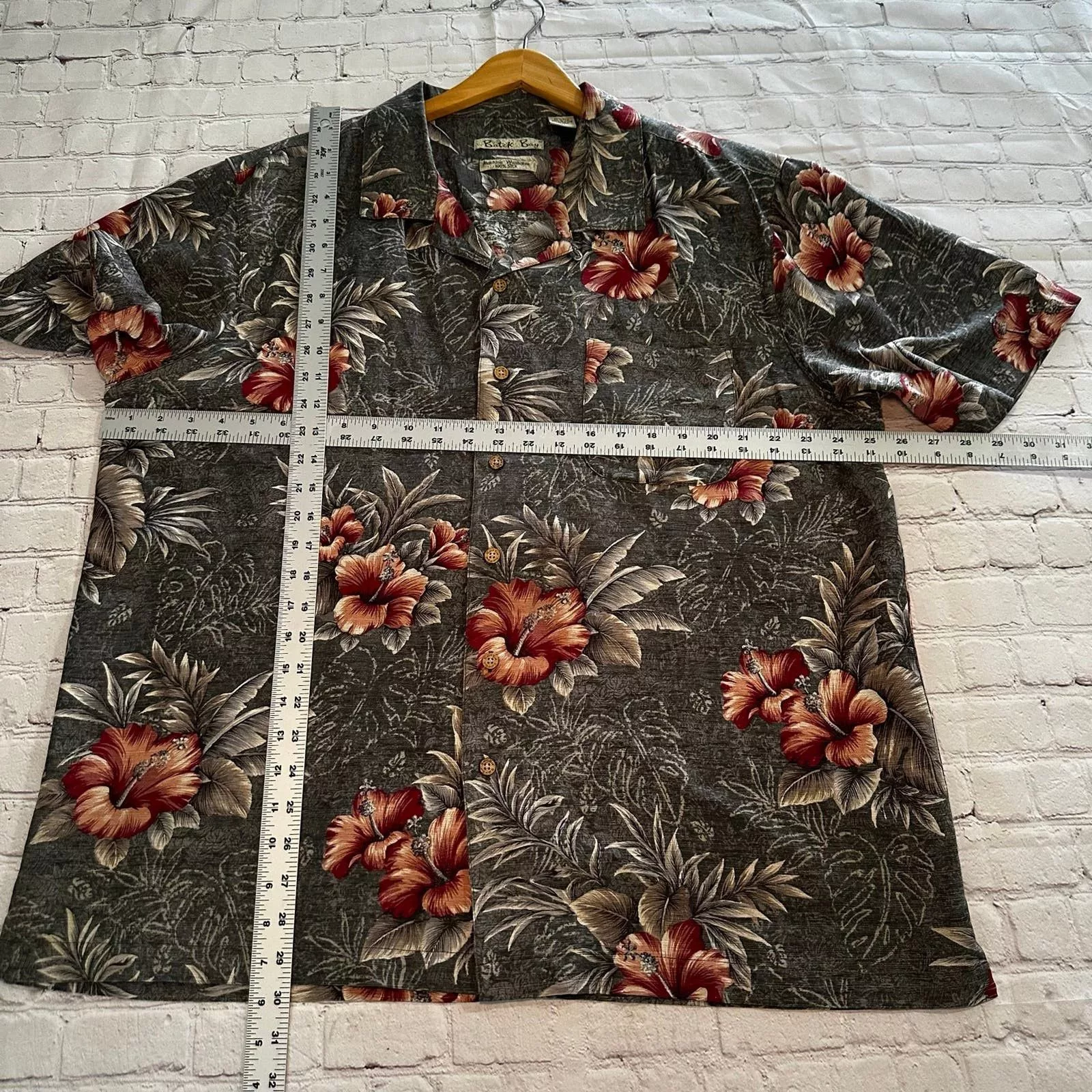 Batik Bay Shirts Button Ups batik bay Hawaiian button-down short sleeve Multi