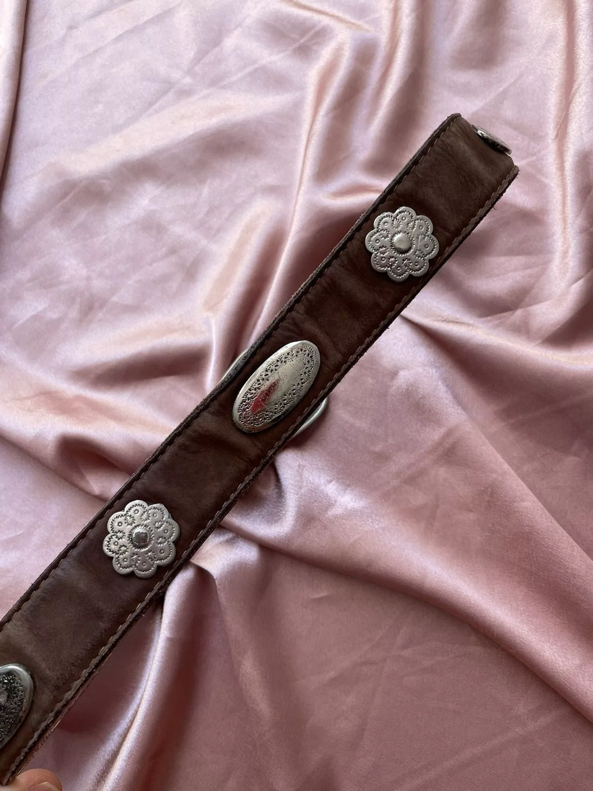 Vintage Belts Vintage leather belt Brown