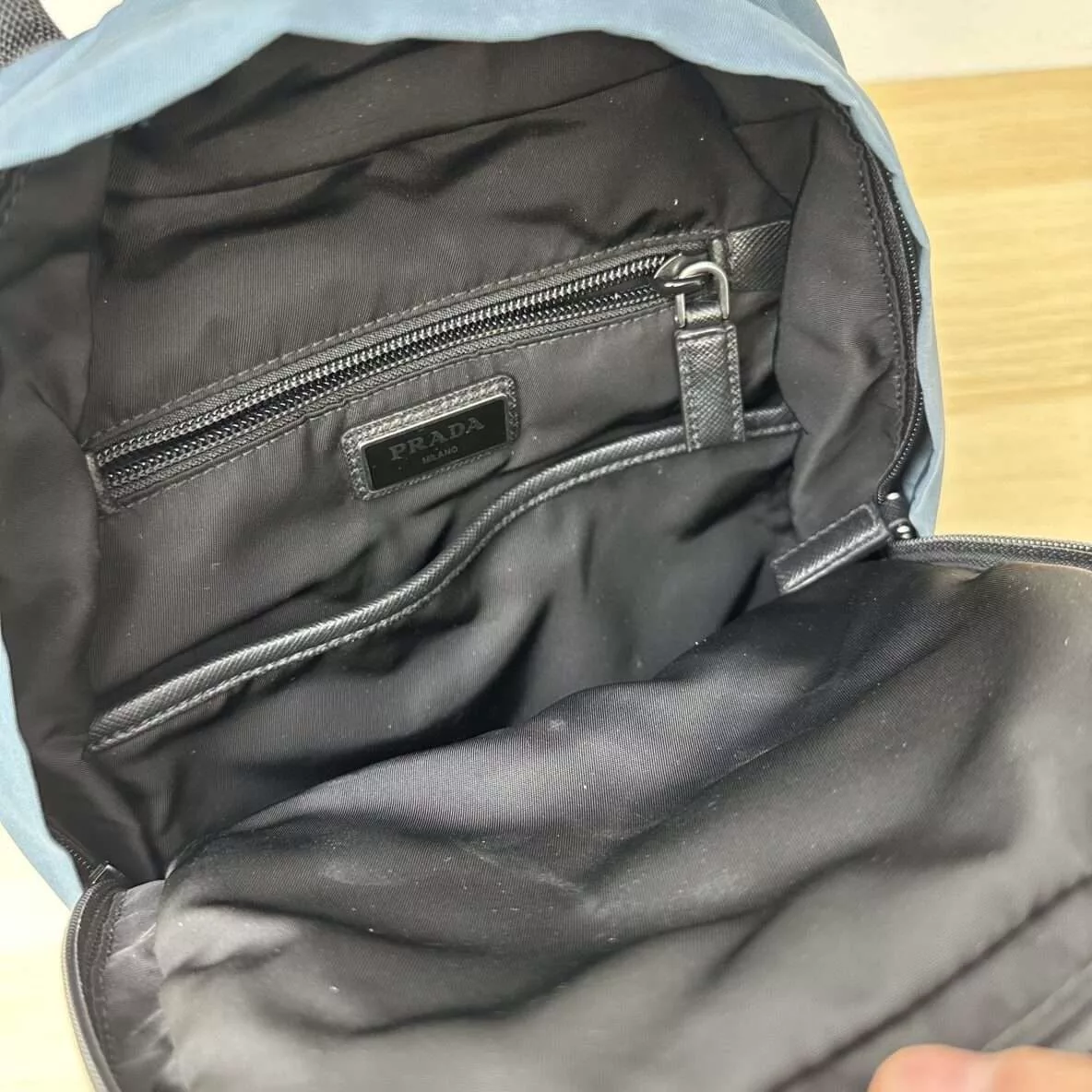Prada Bags Luggage Prada Plaque Sling Bag Blue