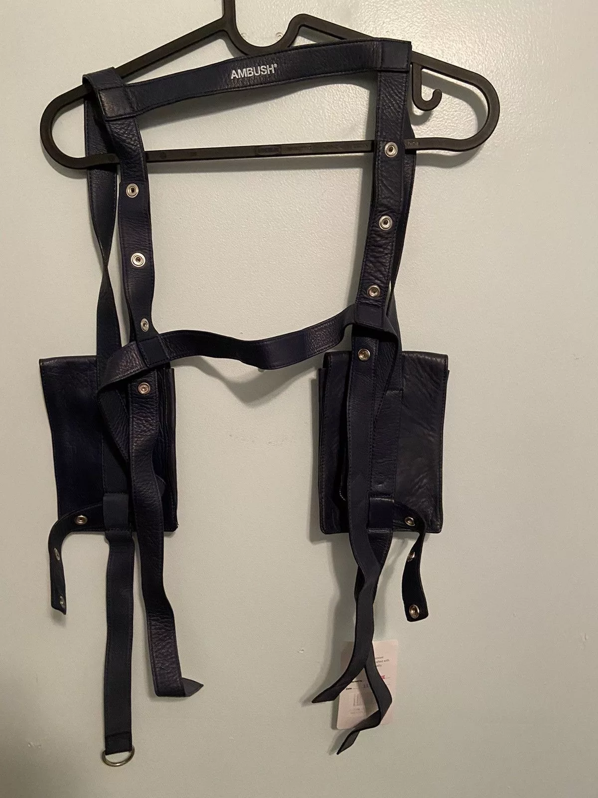 Ambush Design Miscellaneous Ambush Design Ambush Nobo Leather Vest/Harness Blue