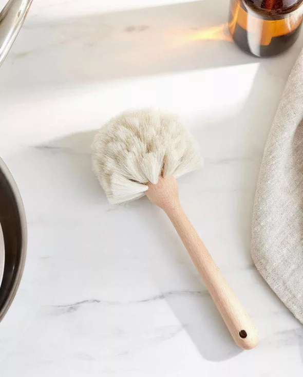 Natural Horsehair Dish Brush