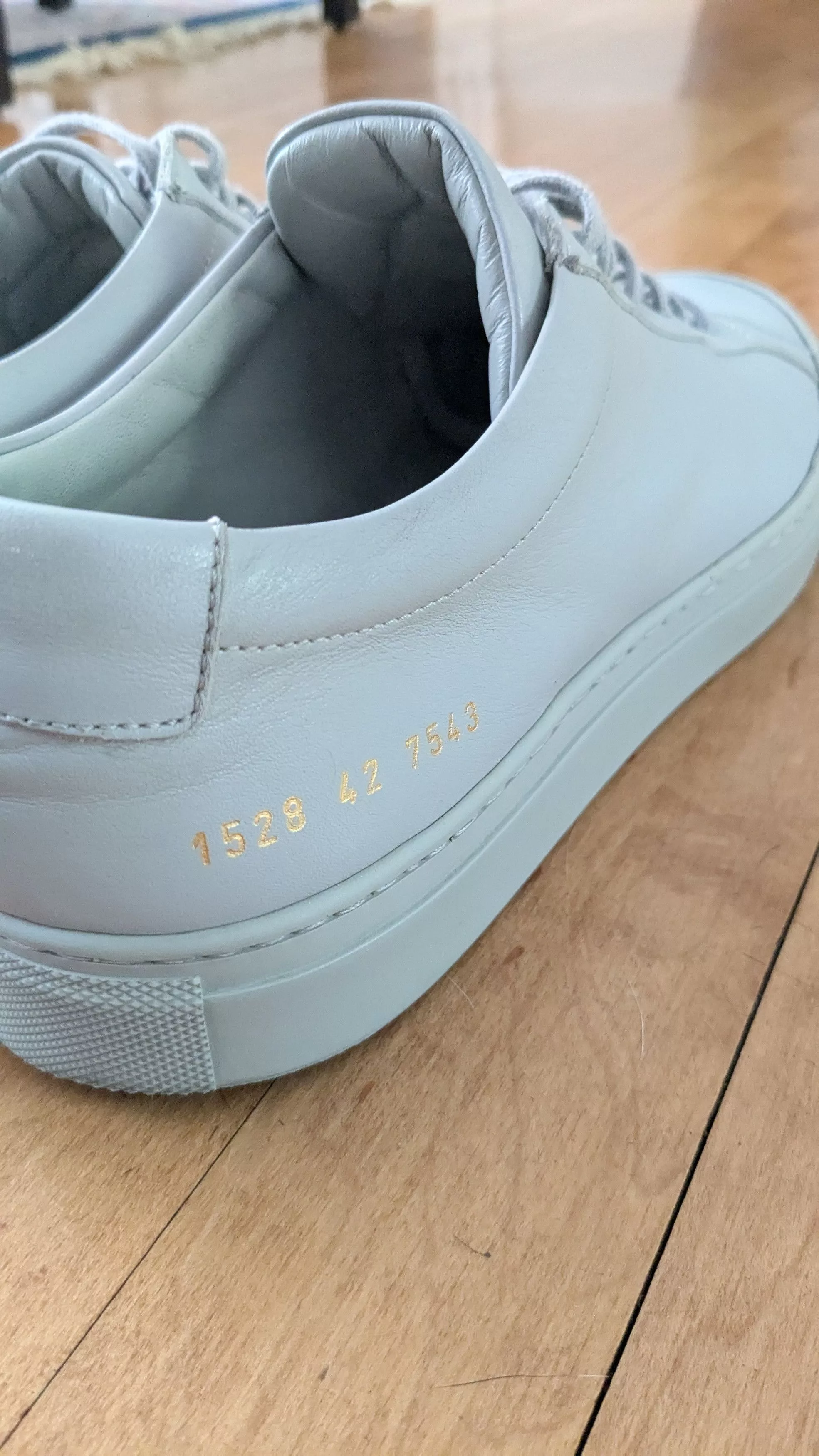 Common Projects Casual Leather Shoes Common Projects Achilles Low Gray