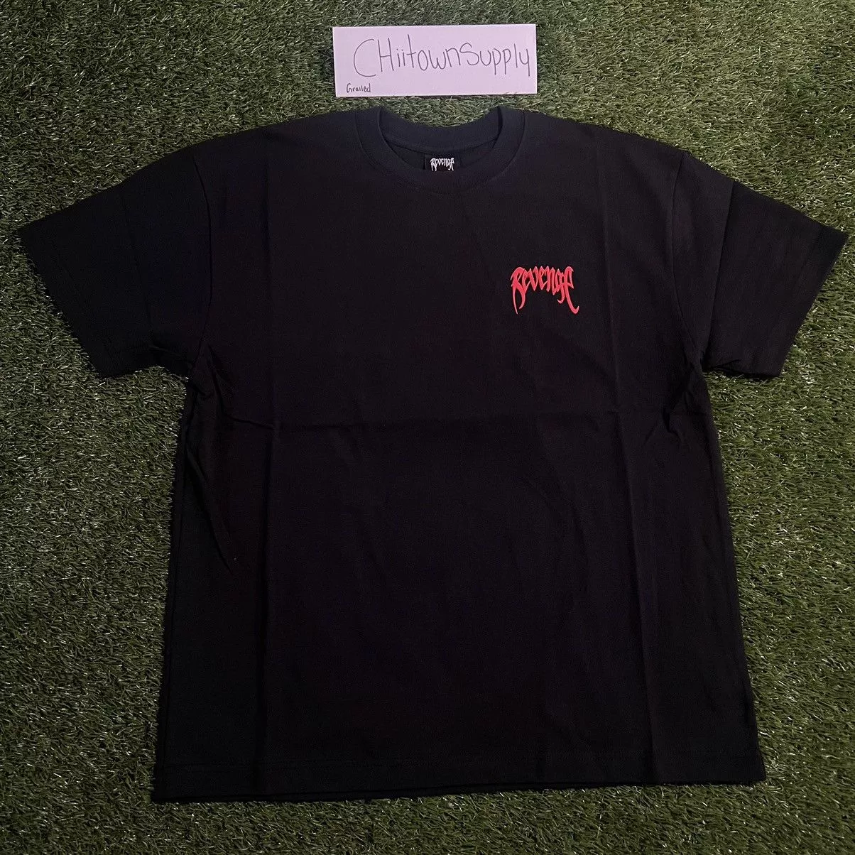 Revenge Short Sleeve T Shirts Revenge X Kill Tee Tee Black/Red Size Medium