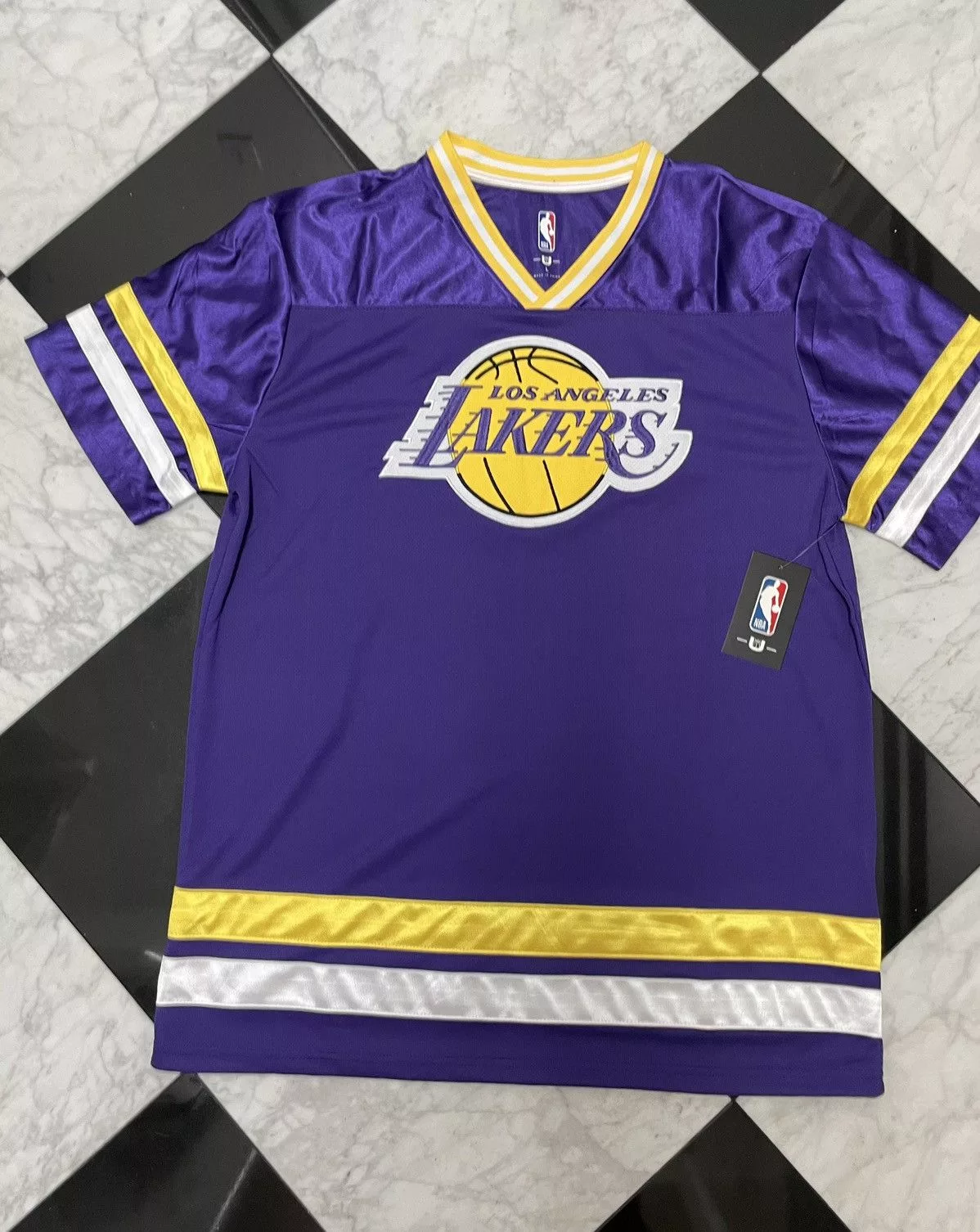 NBA Jerseys NBA 🔥 Lakers Jersey Purple
