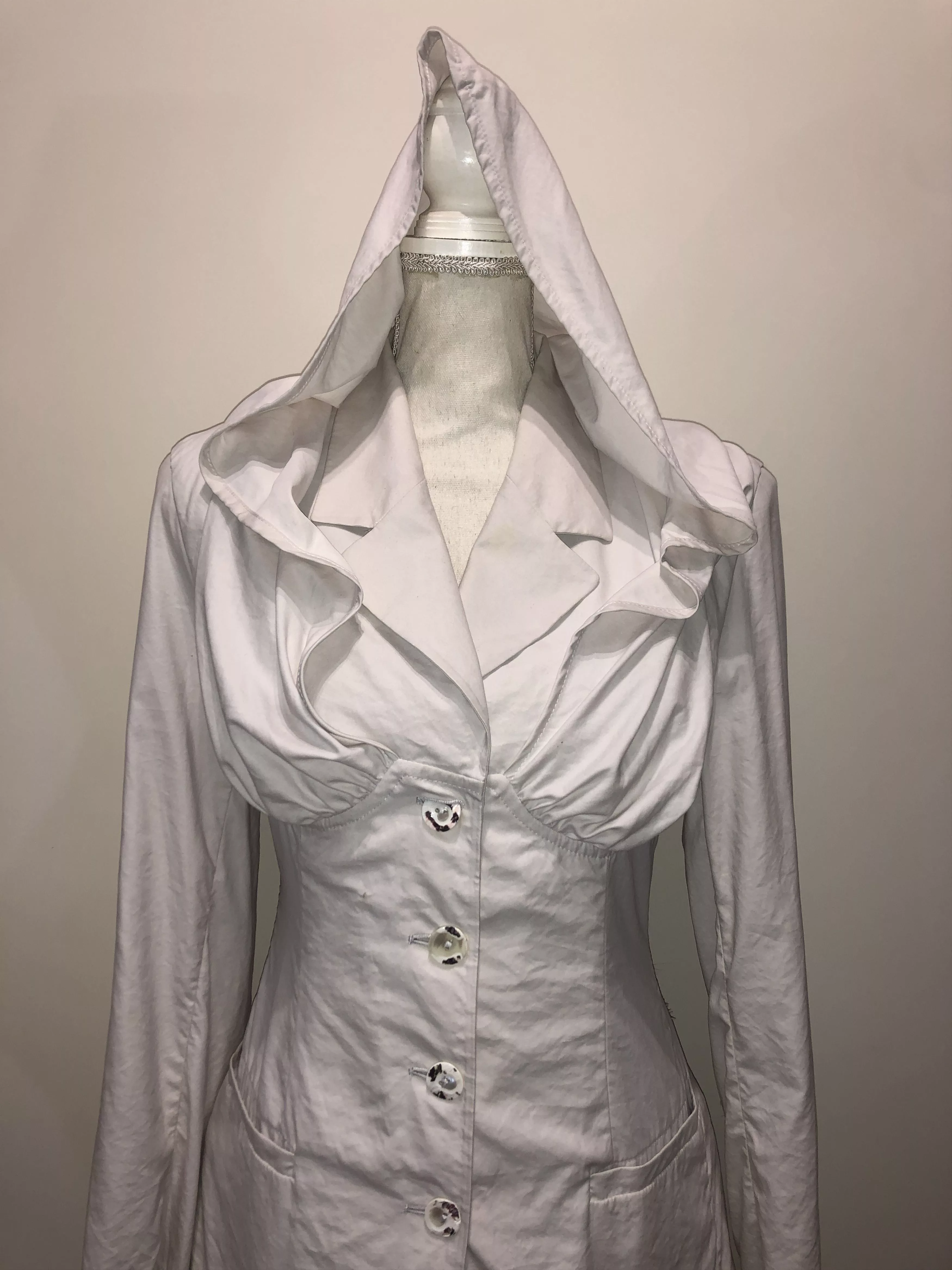 Calugi e Gianelli Jackets Calugi e Gianelli Open backside hooded Jacket Beige