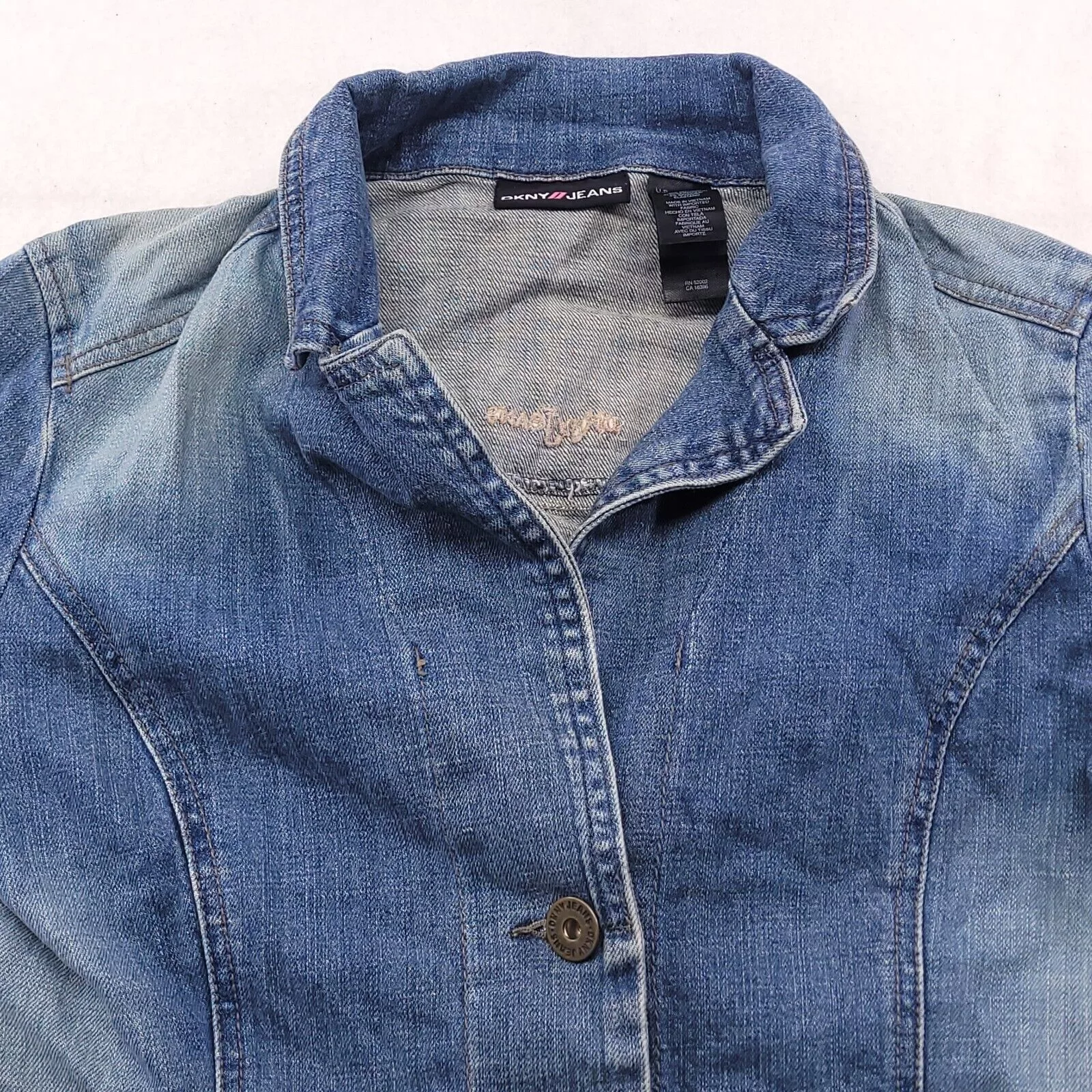 DKNY Jackets DKNY Jeans Denim Long Sleeve Jacket Womens Size Small S Blue