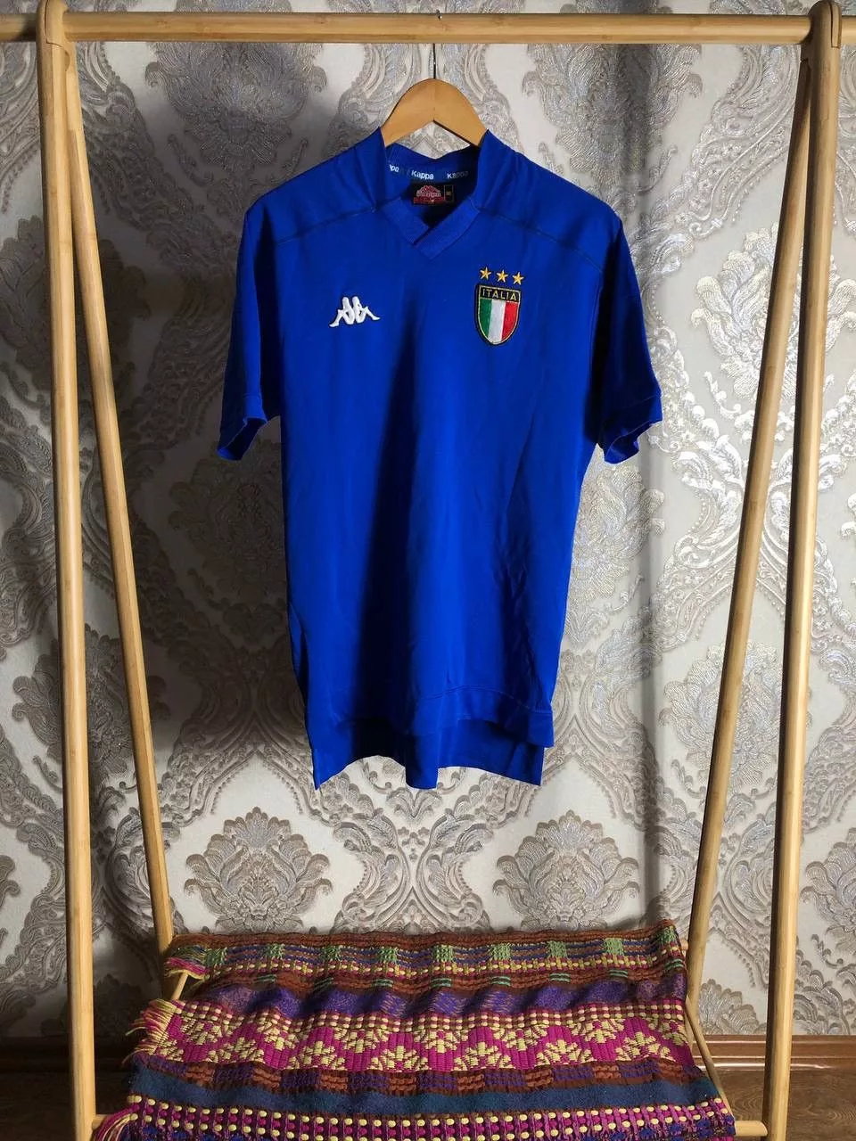 Kappa Jerseys Kappa × Vintage VERY RARE KAPPA ITALY SOCCER JERSEY RETRO Y2K EURO 2024 HYPE Blue Streetwear