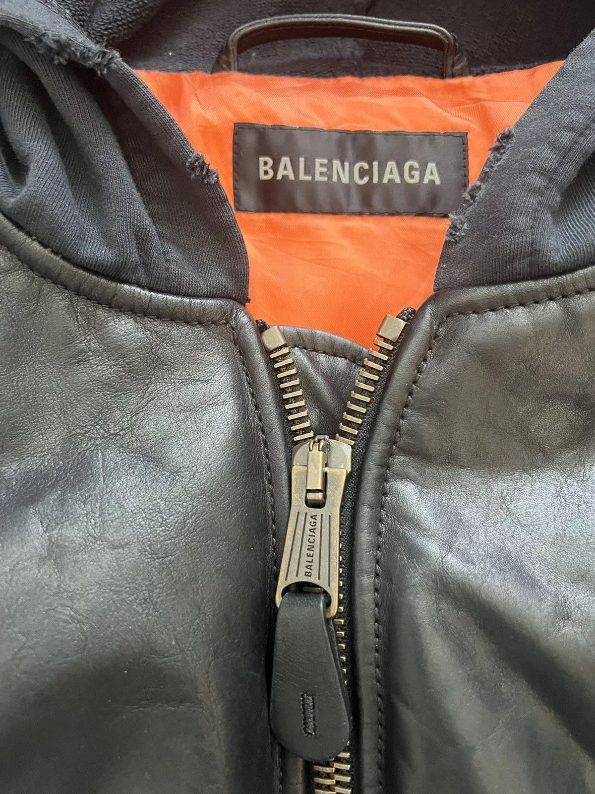 Balenciaga Leather Jackets *RARE* BALENCIAGA Leather Bomber Black
