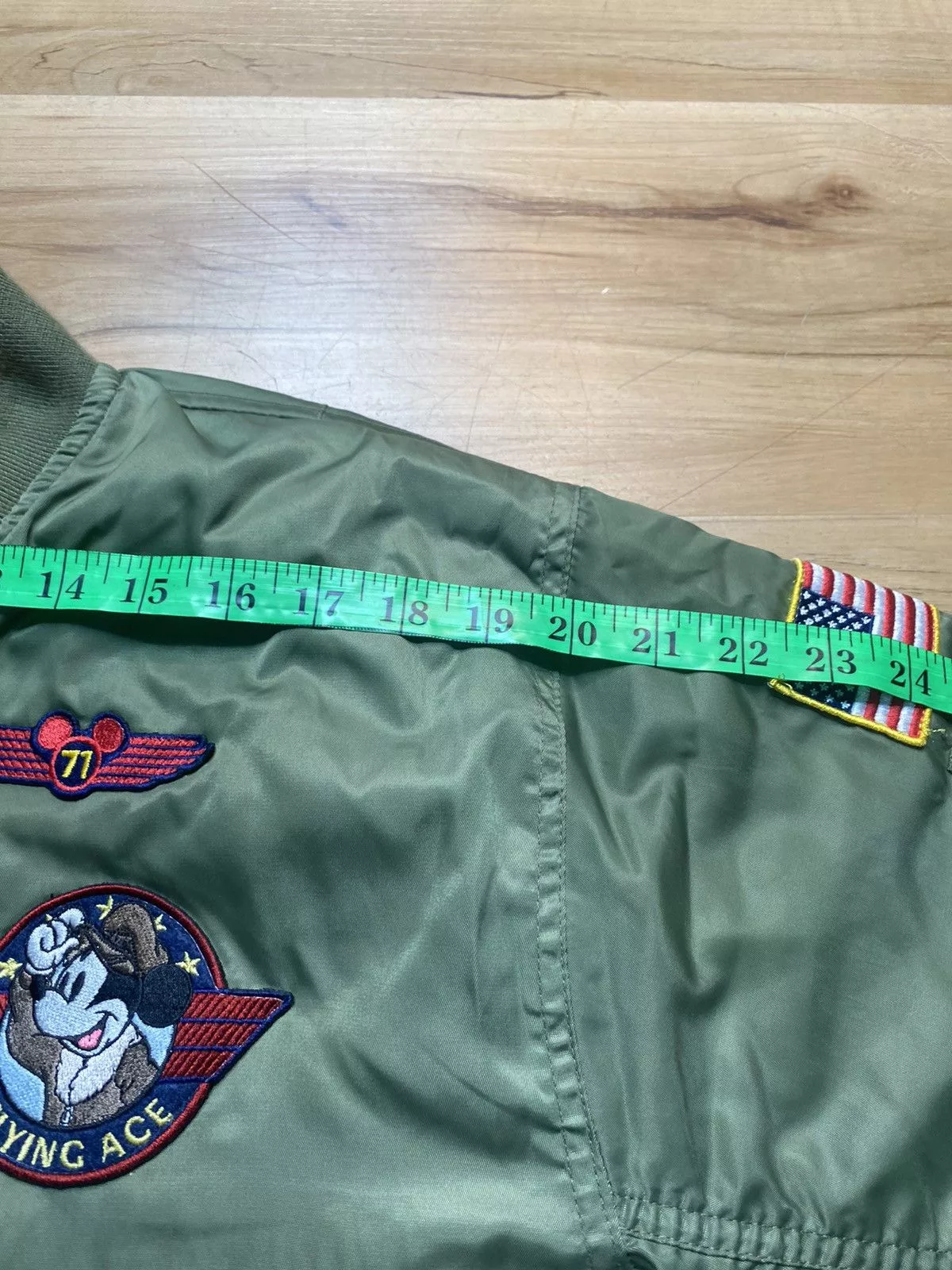 Disney Bombers Disney × Mickey Mouse Mickey Mouse Bomber jacket Green