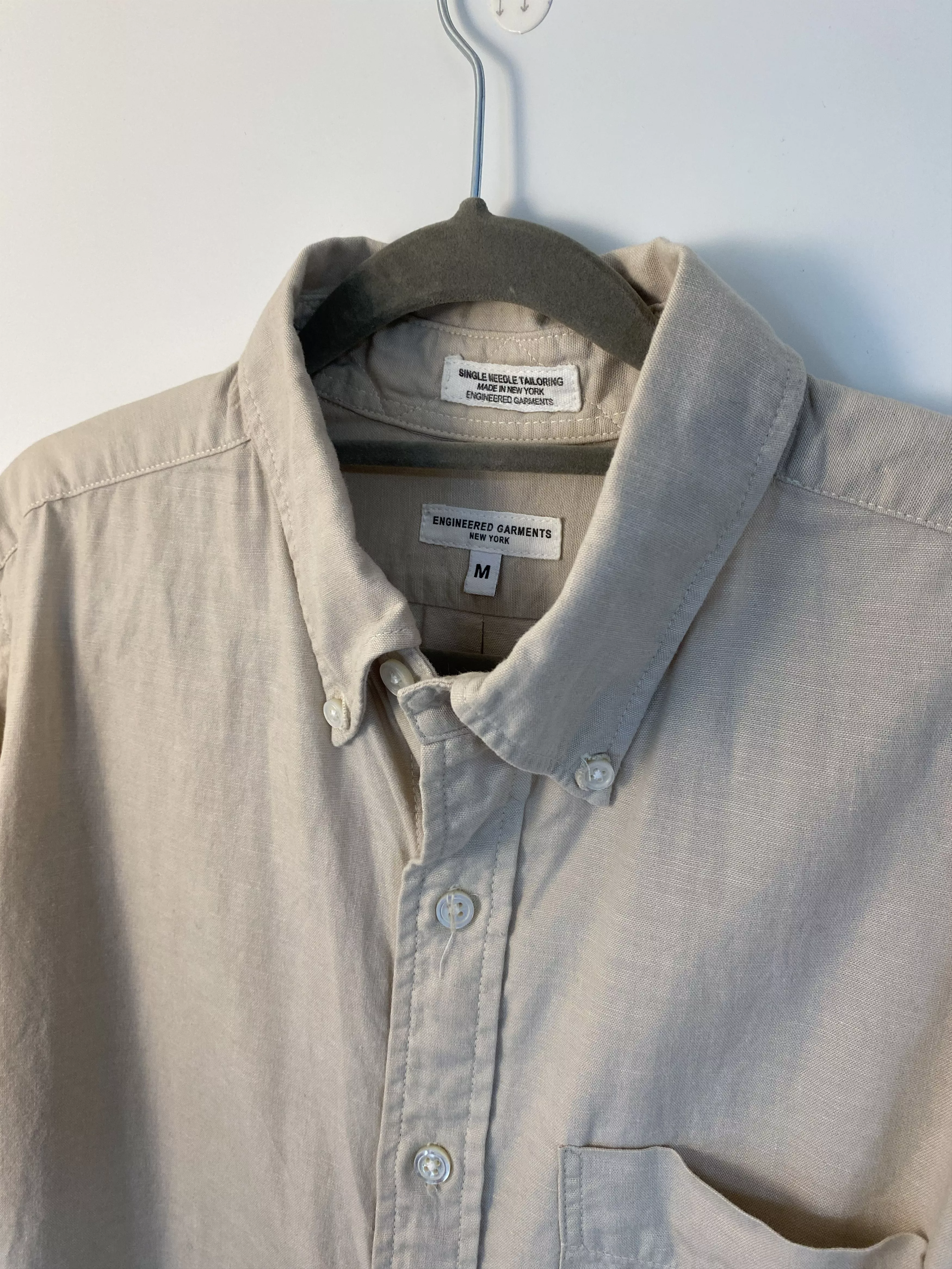 Engineered Garments Shirts Button Ups Engineered Garments 19 Centry BD Shirt Beige