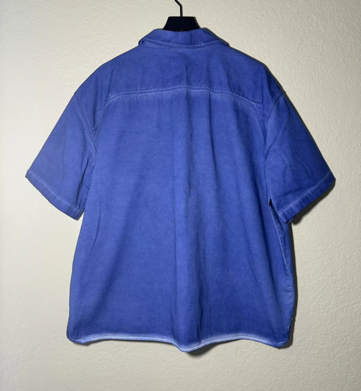A-COLD-WALL* Shirts Button Ups A-COLD-WALL* × Samuel Ross A Cold Wall Button Down Shirt Blue Faded Oversized Pockets