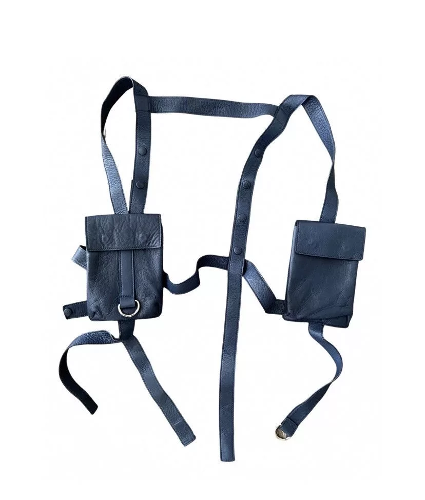 Ambush Design Miscellaneous Ambush Design Ambush Nobo Leather Vest/Harness Blue