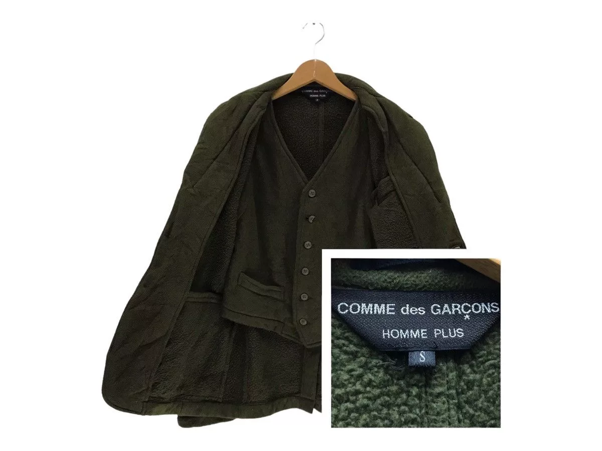 Comme des Garcons Light Jackets Comme des Garcons × Comme des Garcons Homme × Comme des Garcons Homme Plus Vintage Comme Des Garçons Homme Plus Wool Jacket CDG Green