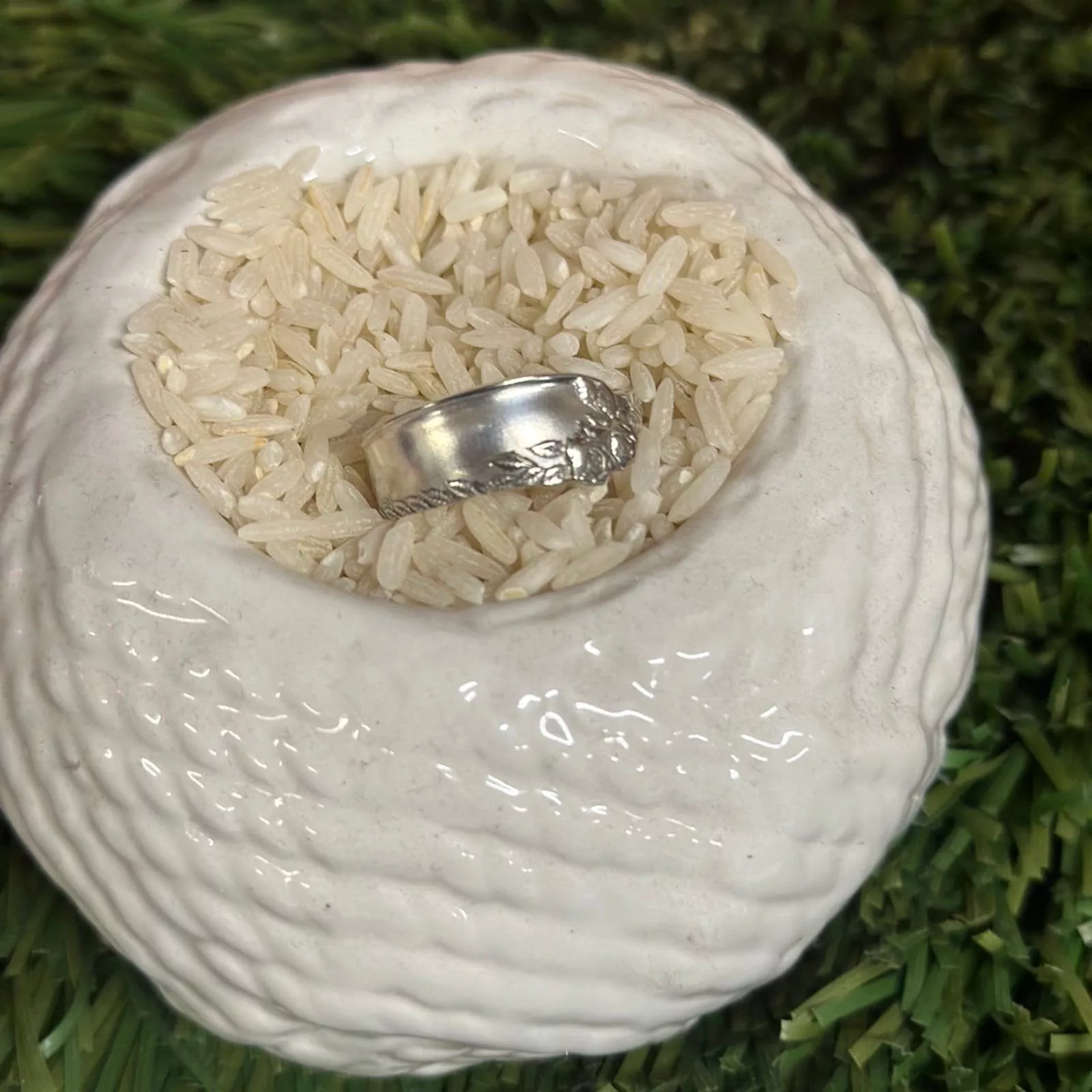 Handmade Rings Handmade Floral Ring size 9 Silver