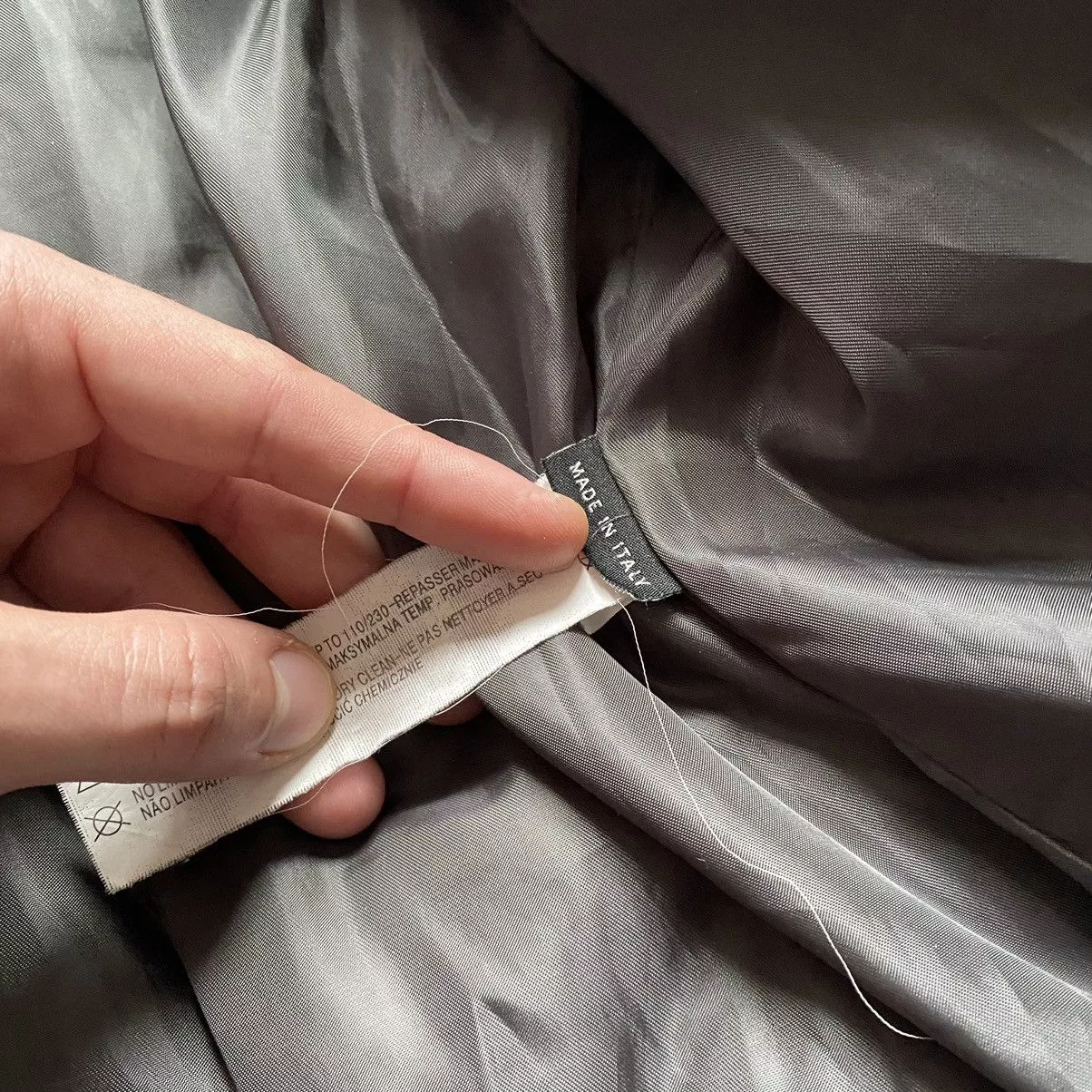 Denis Simachev Bombers Denis Simachev × Designer DENIS SIMACHEV DESIGNER NYLON DOWN PUFFER JACKET Gray