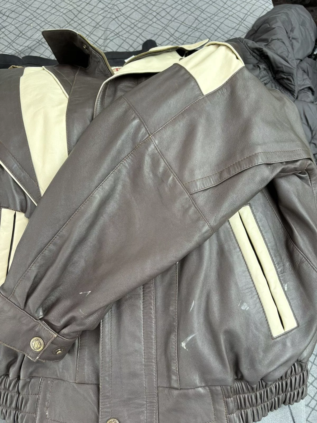 Bugatti Denim Jackets Bugatti × Vintage Bugatti leather jacket Brown