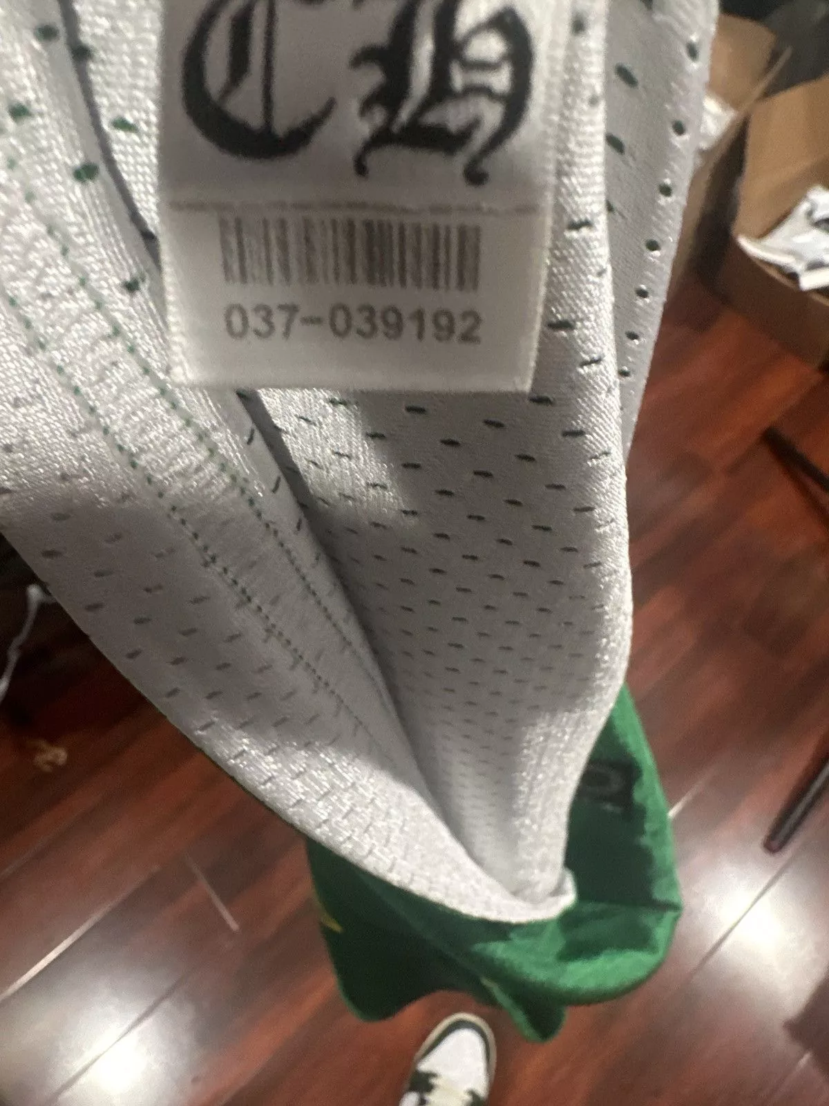 Chrome Hearts Jerseys Chrome hearts double sided green mesh jersey Blue
