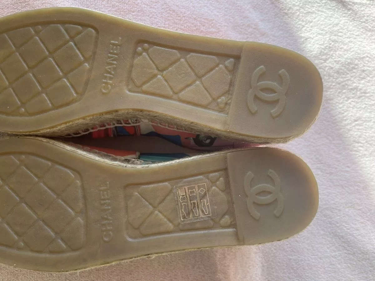 Chanel Slip Ons Chanel 4 of 4 Pink & Multi CC Espadrill