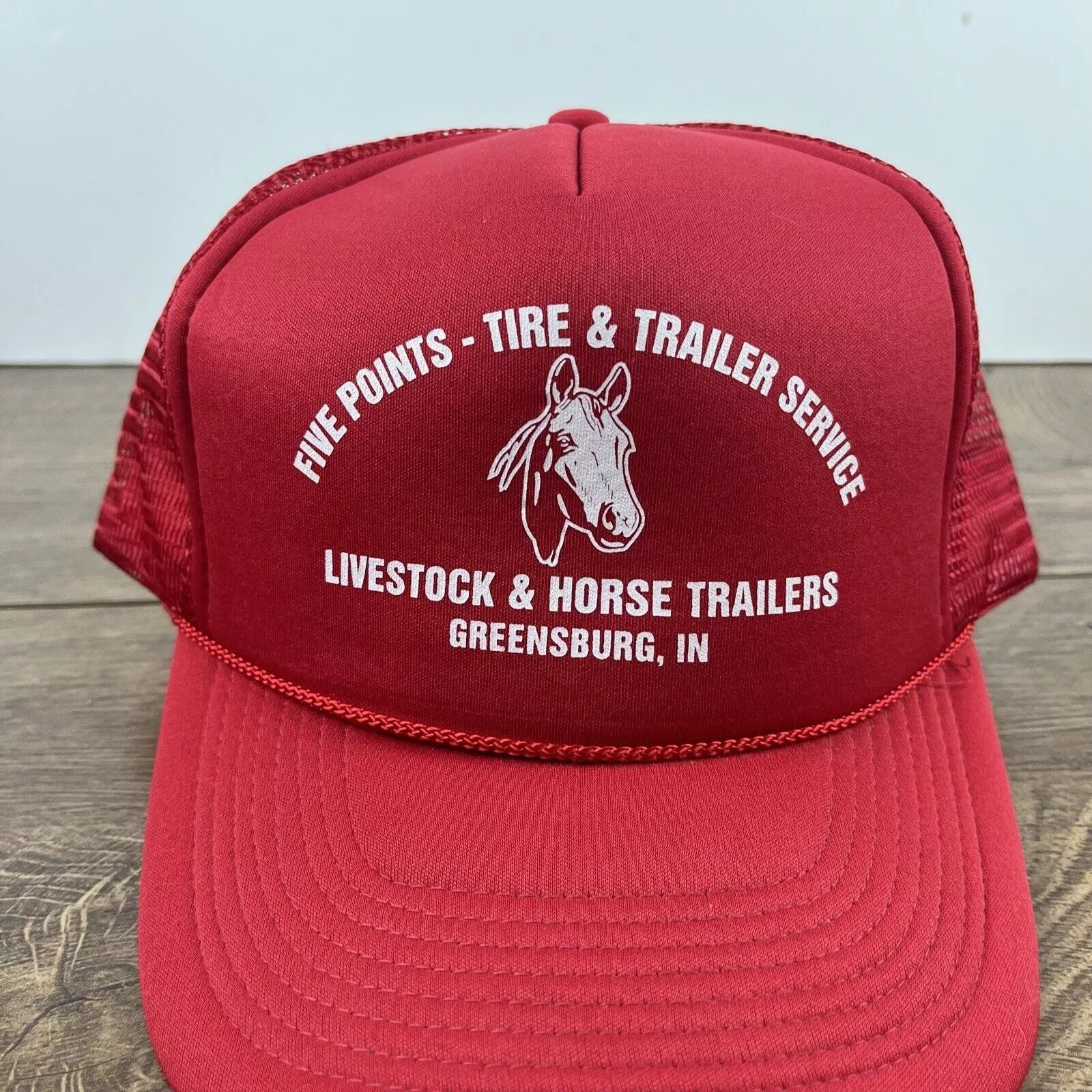 Other Hats Other Five Points Tire Trailer Hat Livestock Horse Adjustable Hat Red