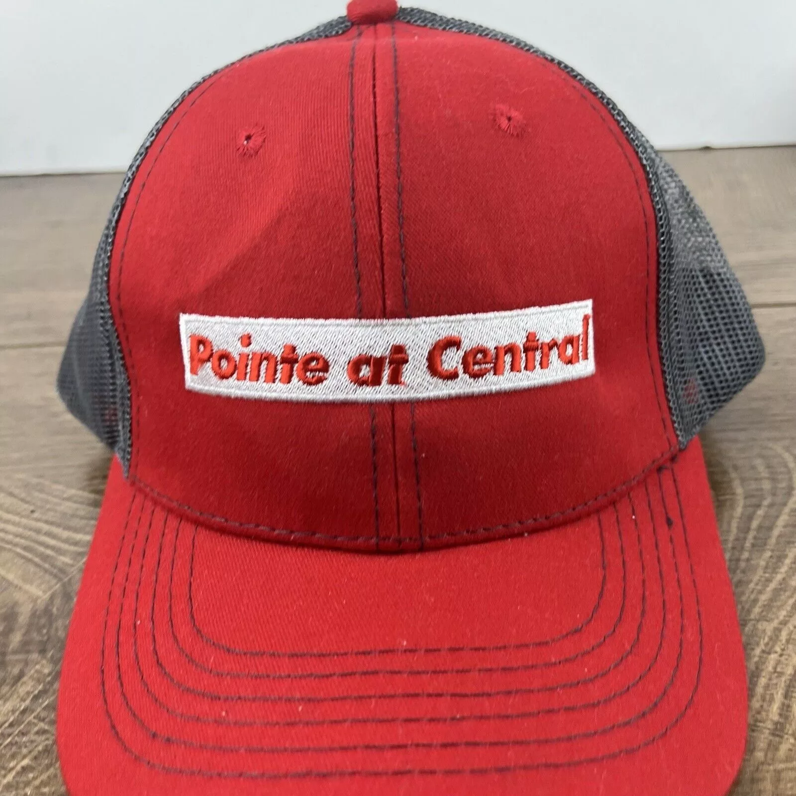 Other Hats Other Pointe at Central Hat Adjustable Hat Red Hat Adult Fit Red H