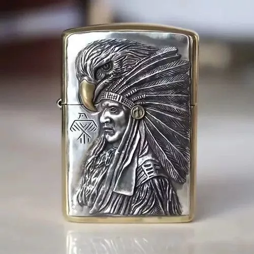 Other Miscellaneous Other Tribal Chief Classic Lighter Storage Case Universal Portable Red