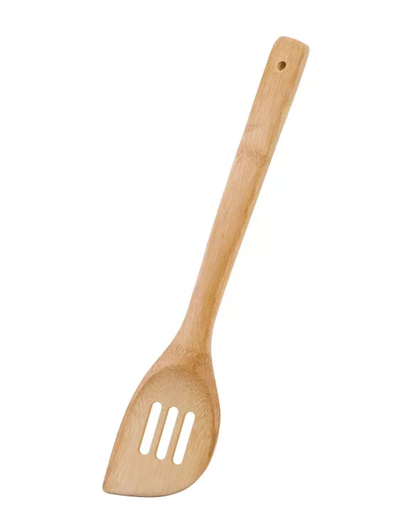 13" Bamboo Slotted Spatula